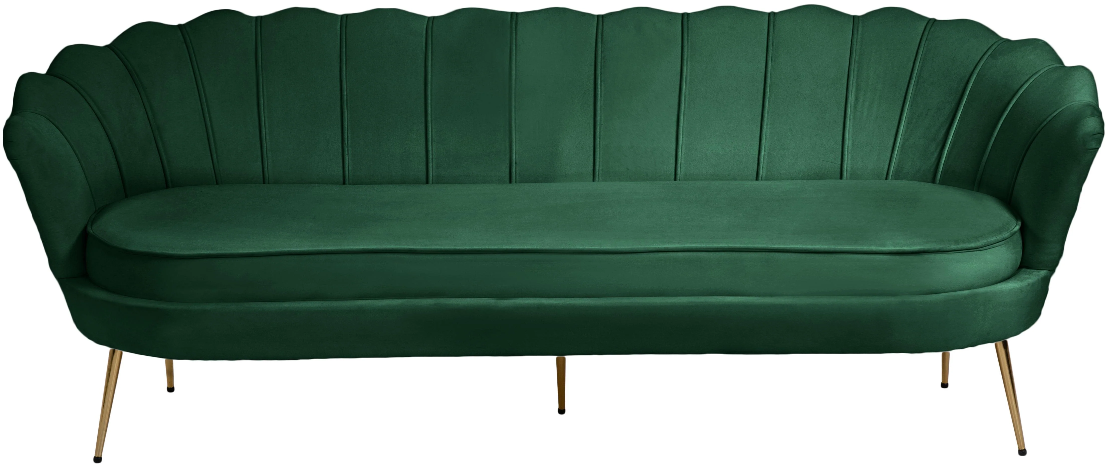 Gardenia Green Velvet Sofa - Image 8