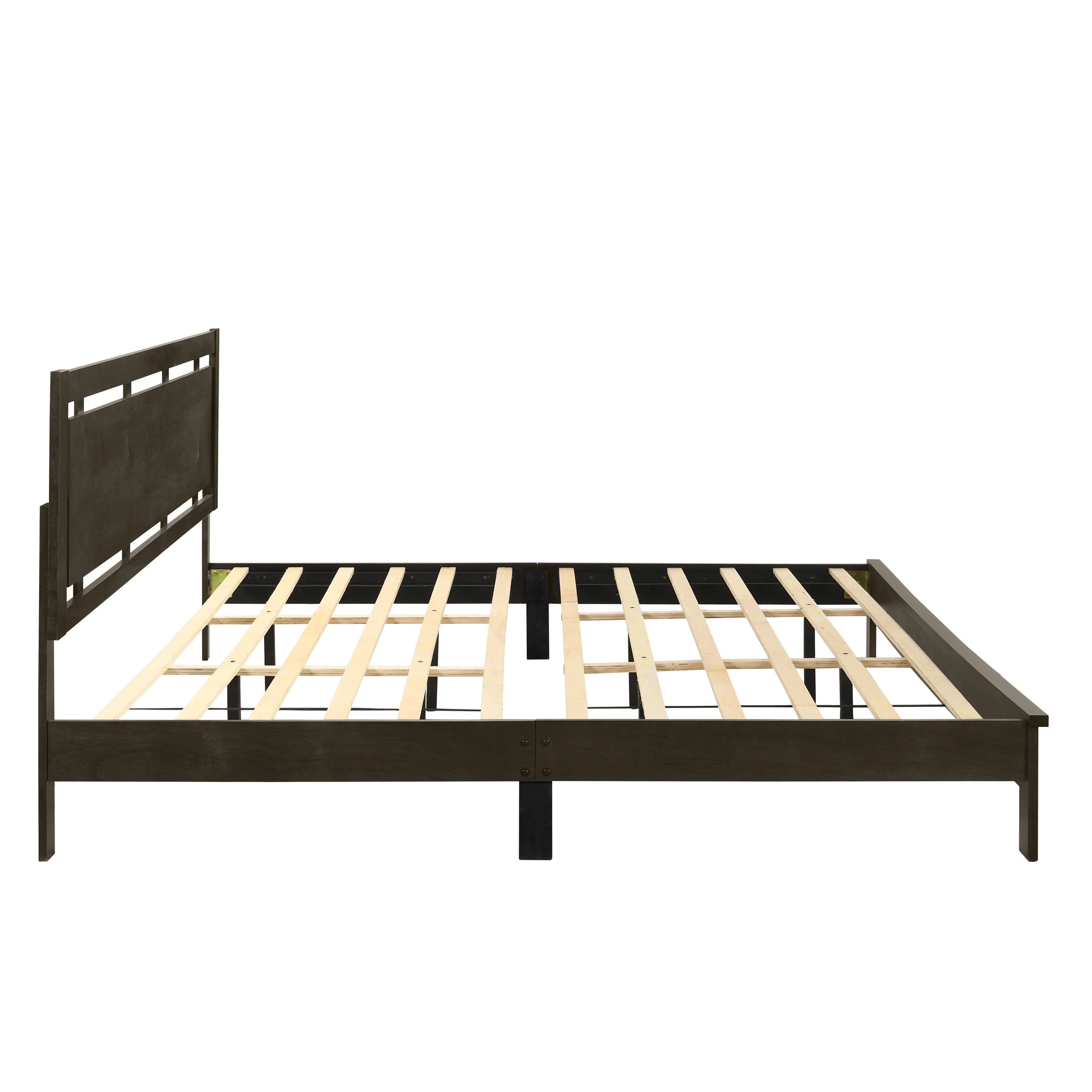 GEMINI 6/6 EK PANEL BED-HB/FB/RAILS-GRAY - Image 3
