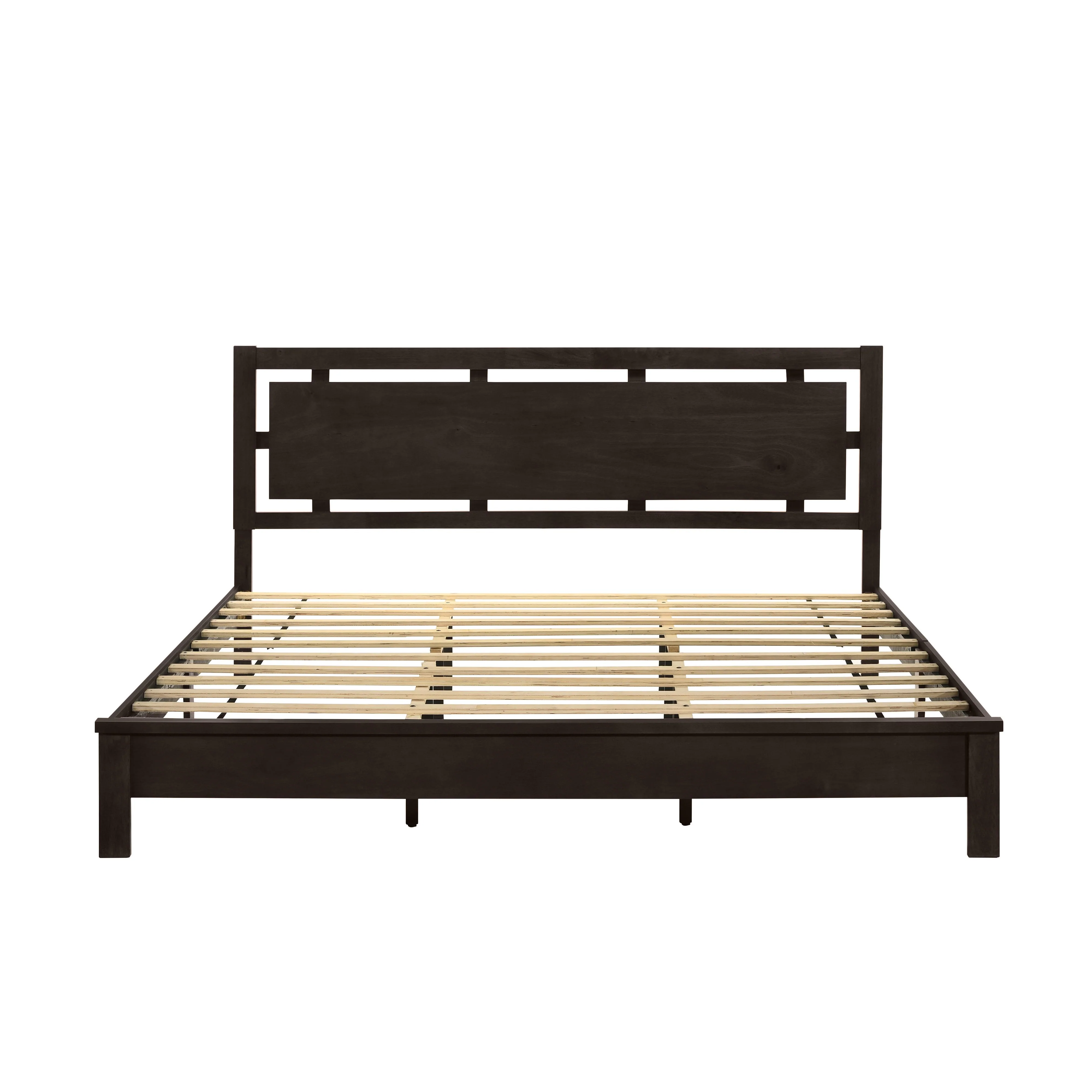GEMINI 6/6 EK PANEL BED-HB/FB/RAILS-MERLOT - Image 2