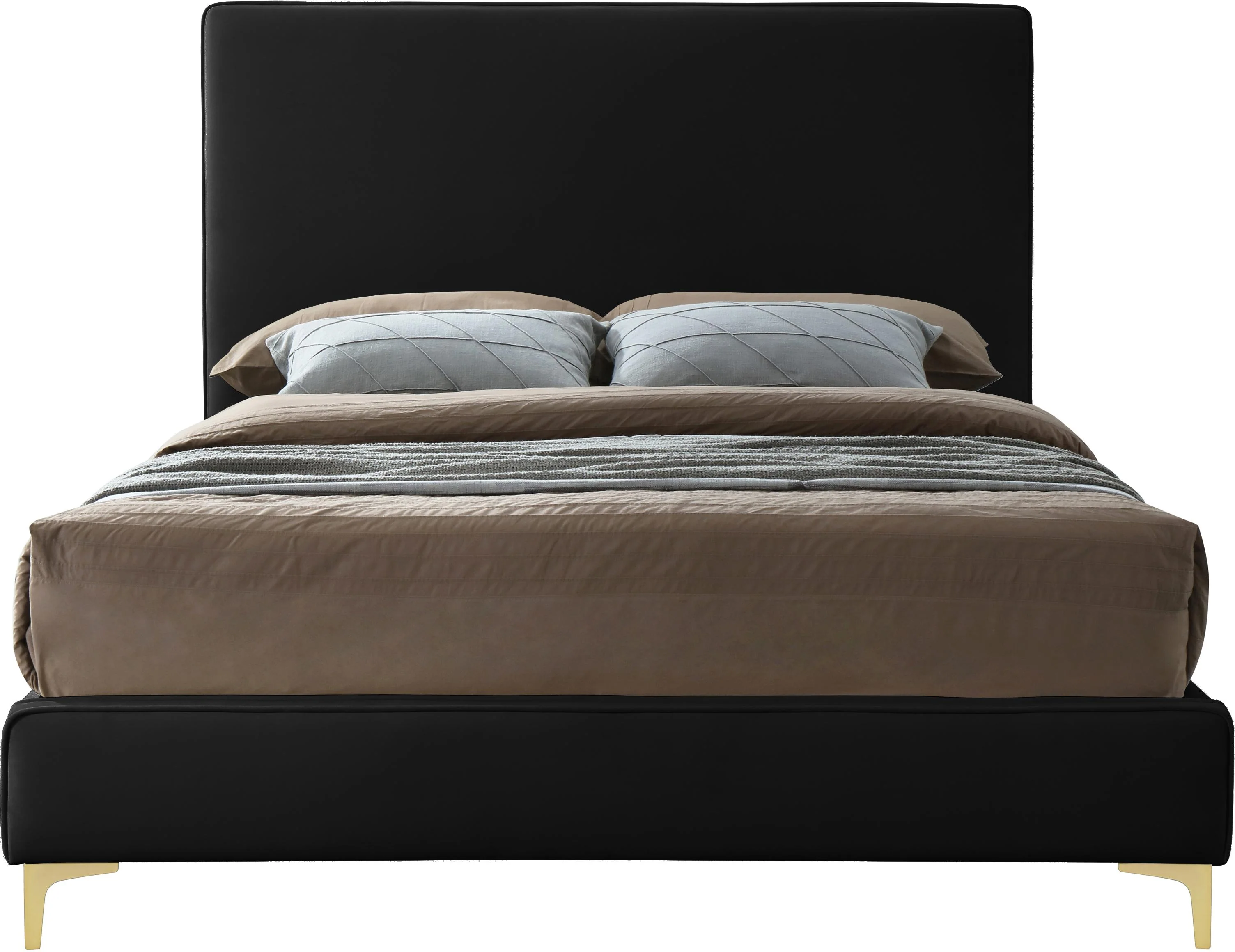 Geri Black Velvet Full Bed - Image 5