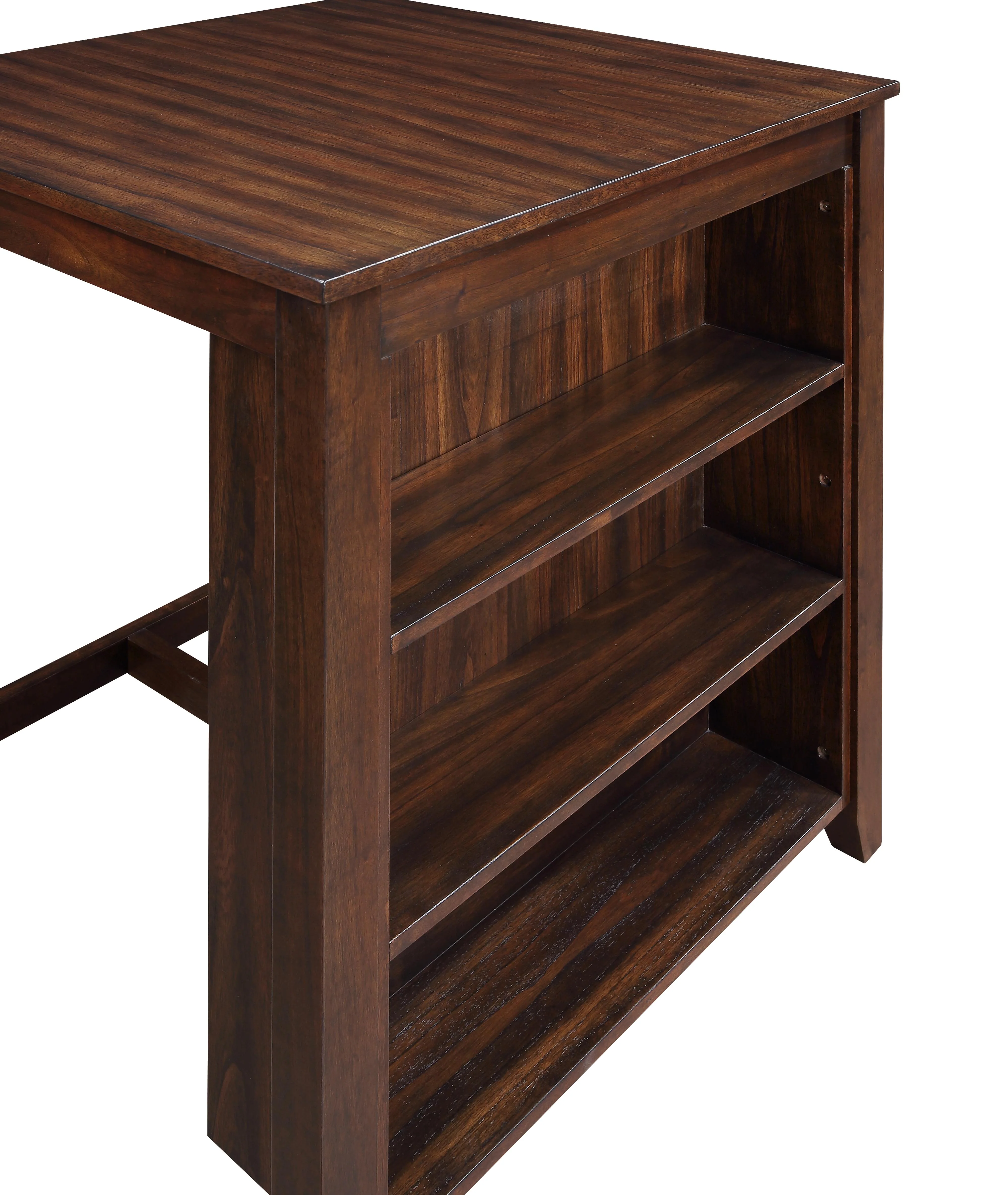 GIA 30" COUNTER TABLE W/2 CHAIRS & STG SHELF-CHERRY - Image 7