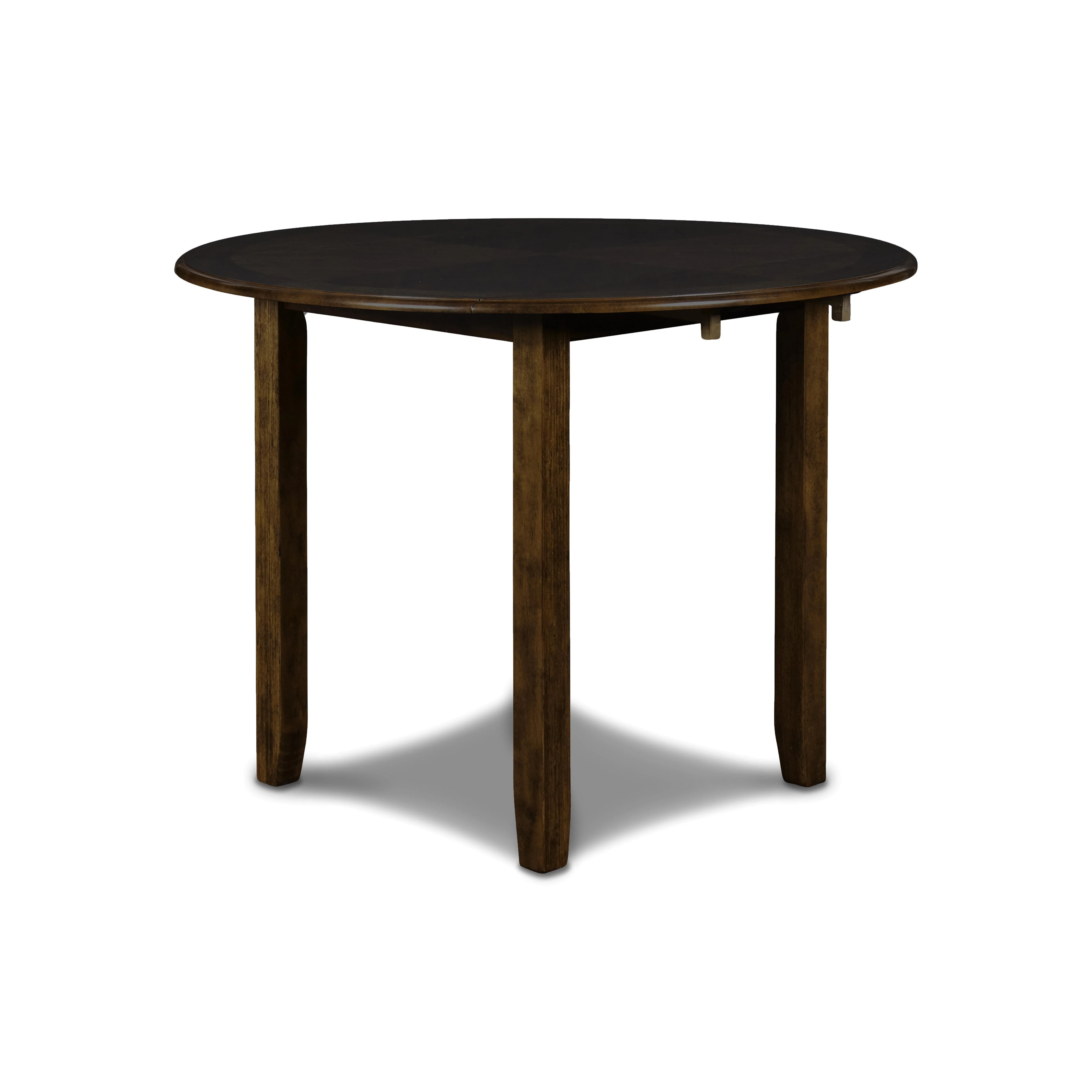 GIA 42" DINING DROP LEAF TABLE W/2 CHAIRS-BROWN - Image 3