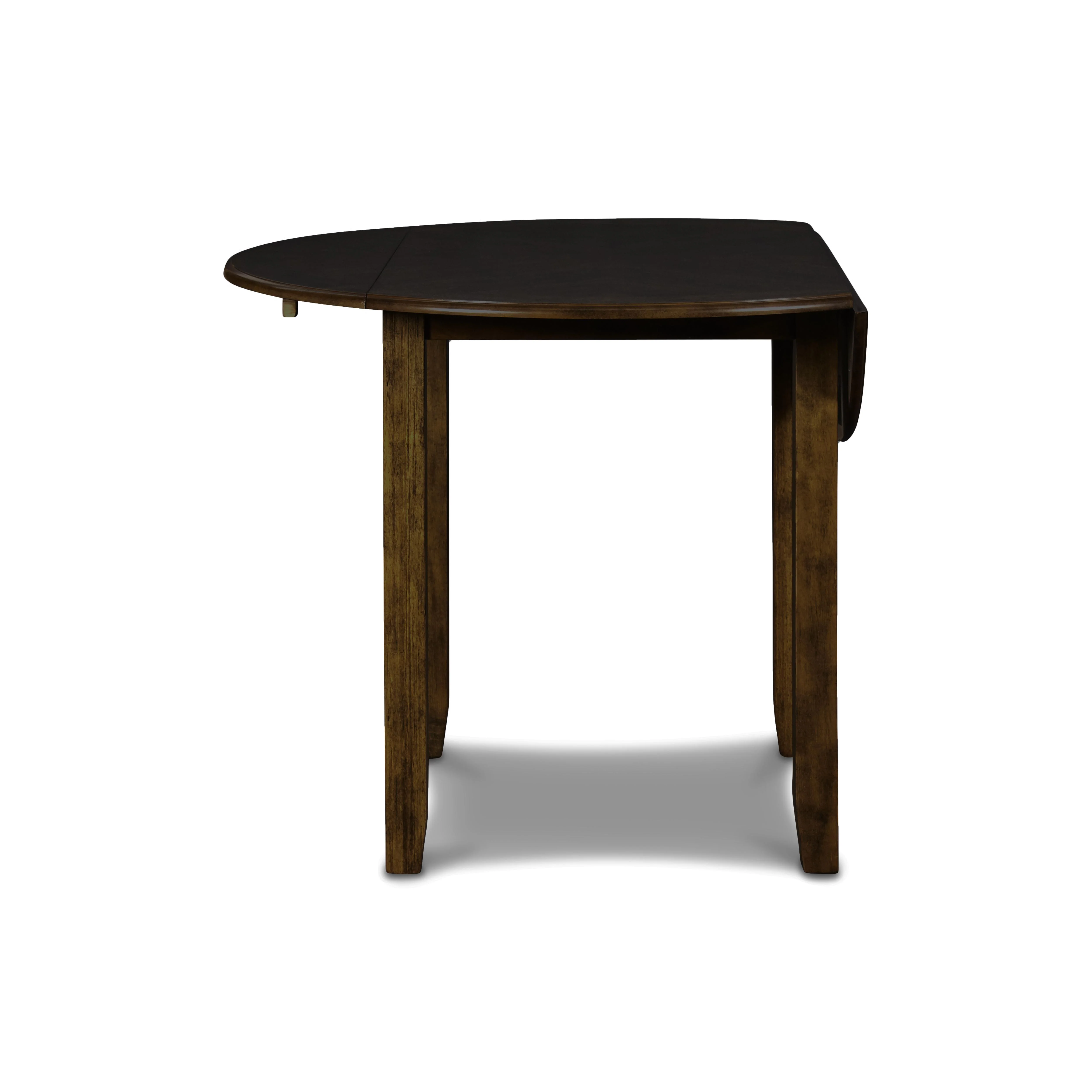 GIA 42" DINING DROP LEAF TABLE W/2 CHAIRS-BROWN - Image 4