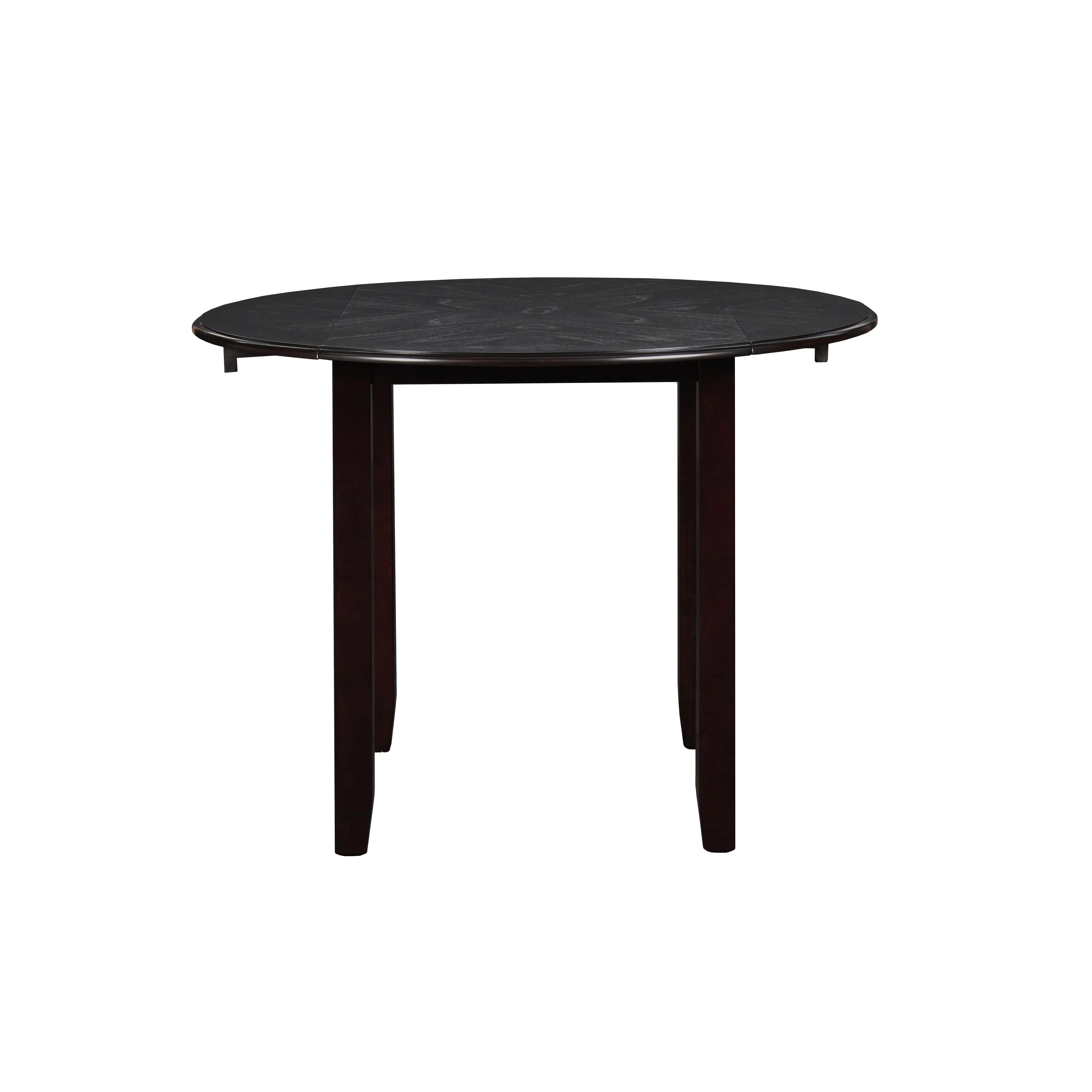 GIA 42" DINING DROP LEAF TABLE W/2 CHAIRS-EBONY - Image 4