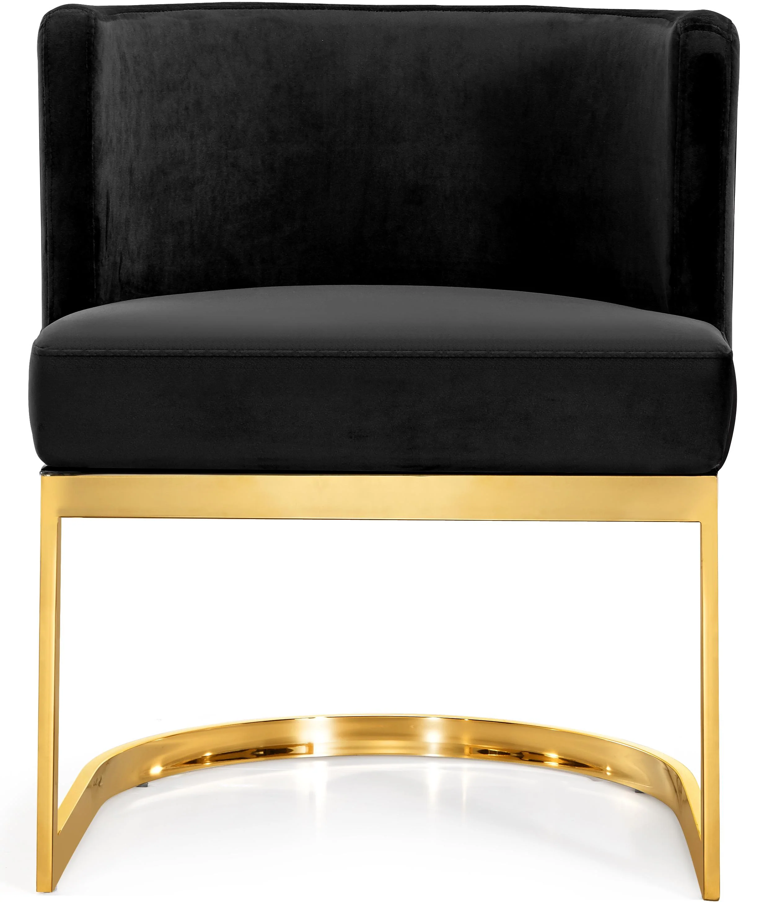 Gianna Black Velvet Dining Chair - Image 4
