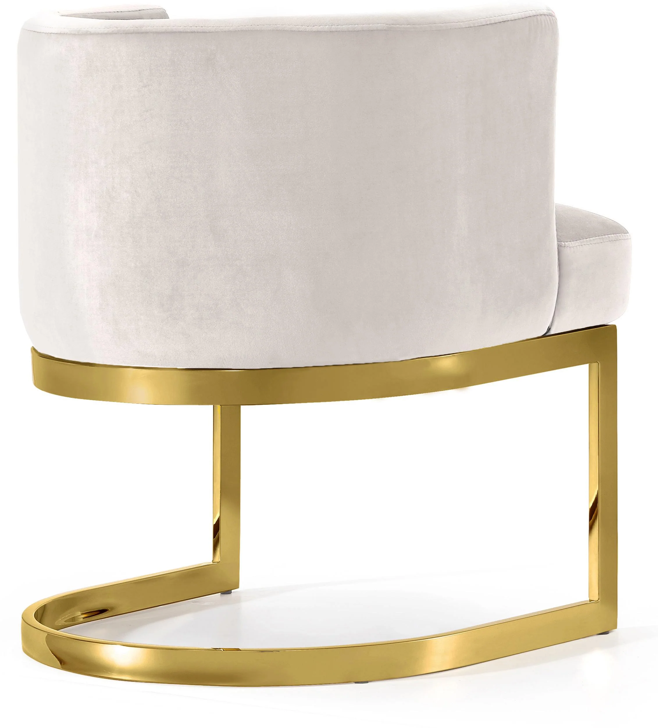 Gianna Cream Velvet Dining Chair - Image 2