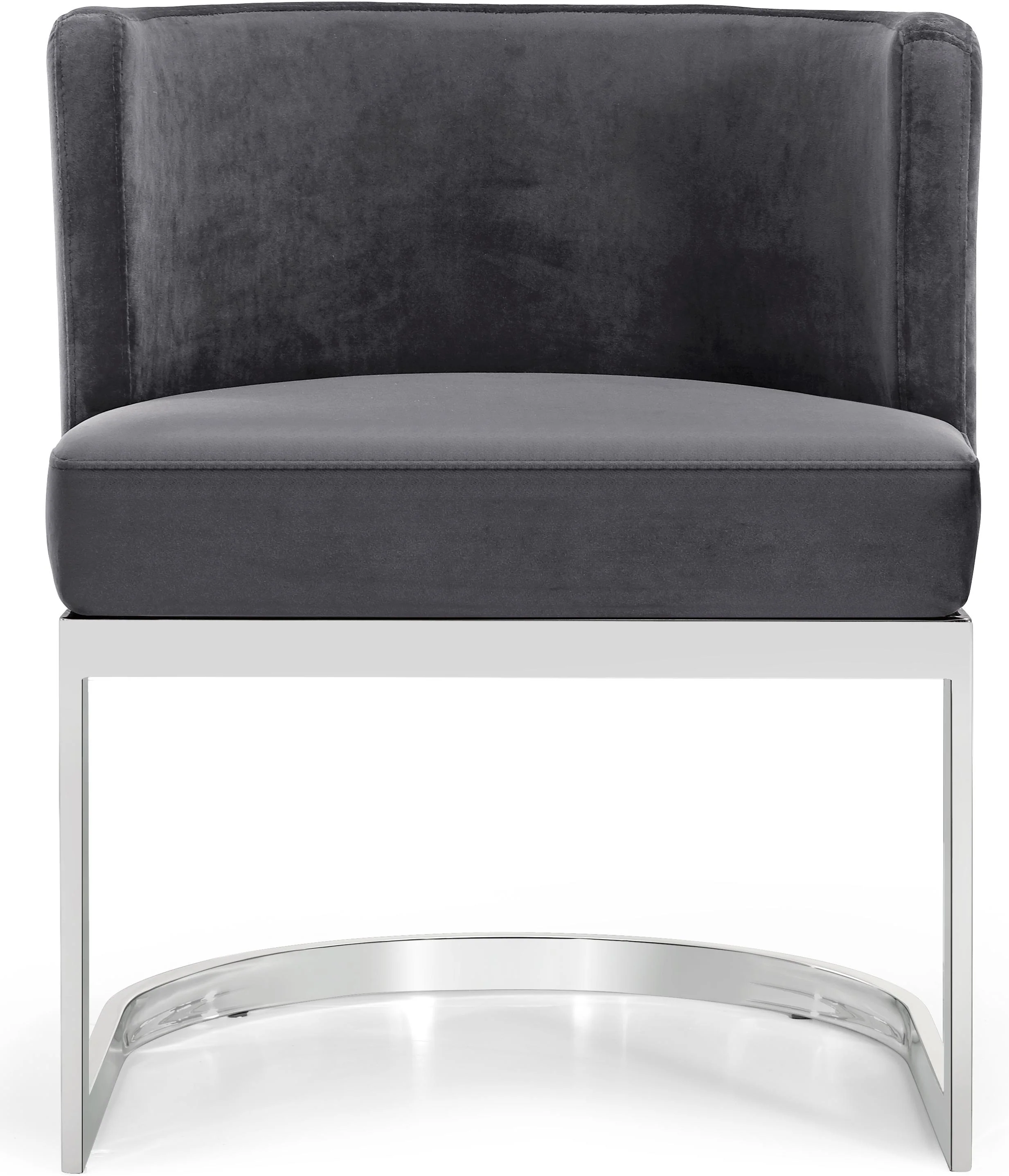 Gianna Grey Velvet Dining Chair - Image 8