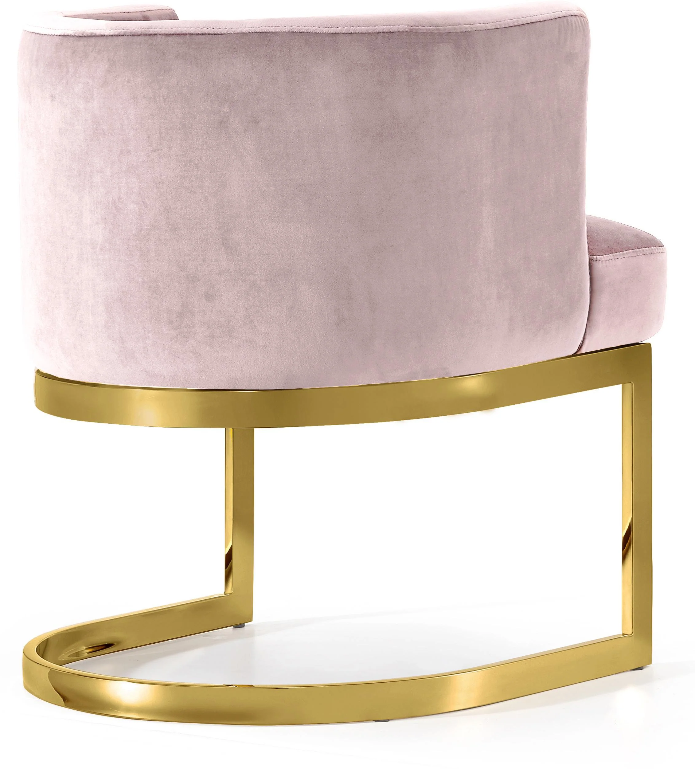 Gianna Pink Velvet Dining Chair - Image 2