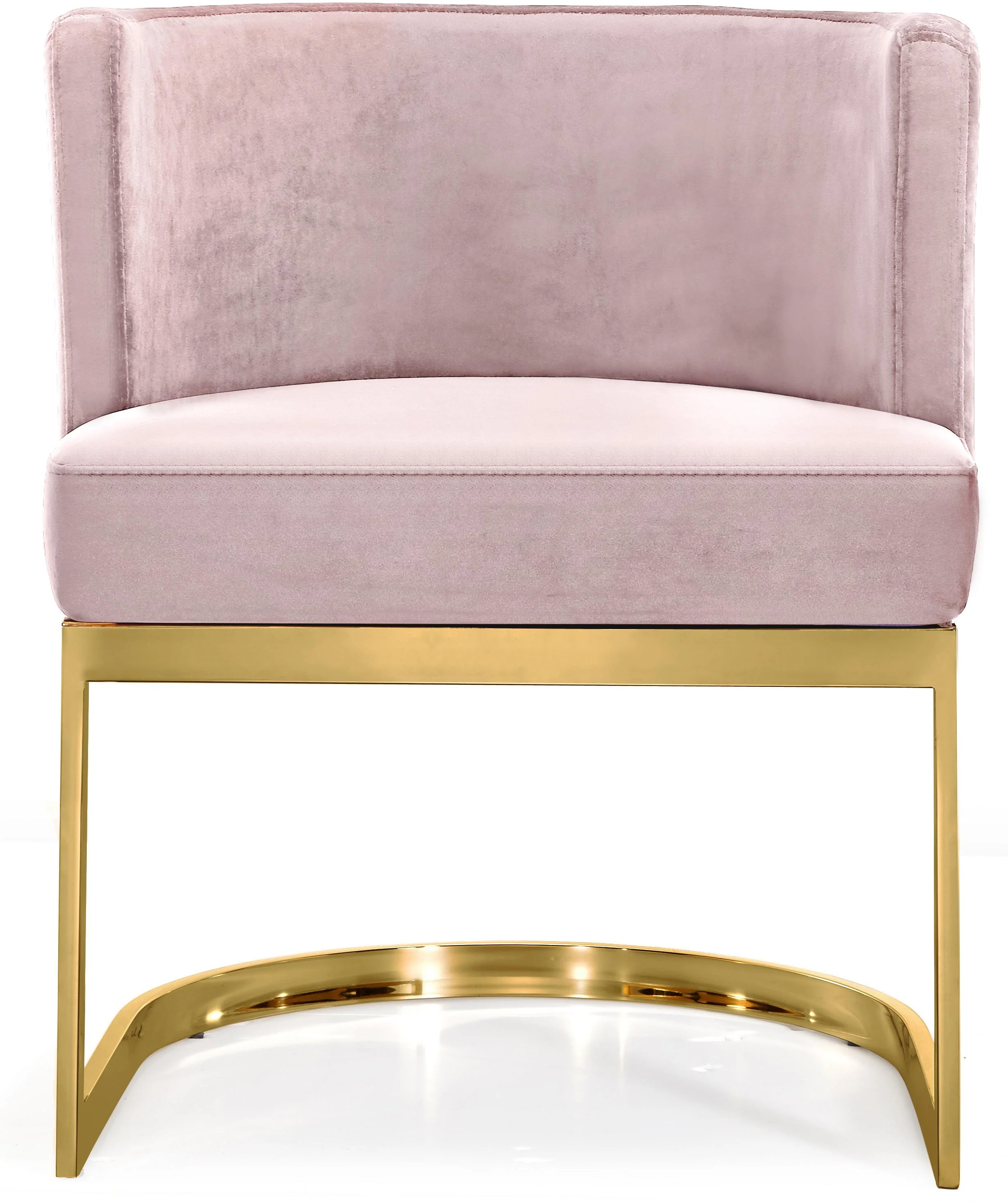 Gianna Pink Velvet Dining Chair - Image 4