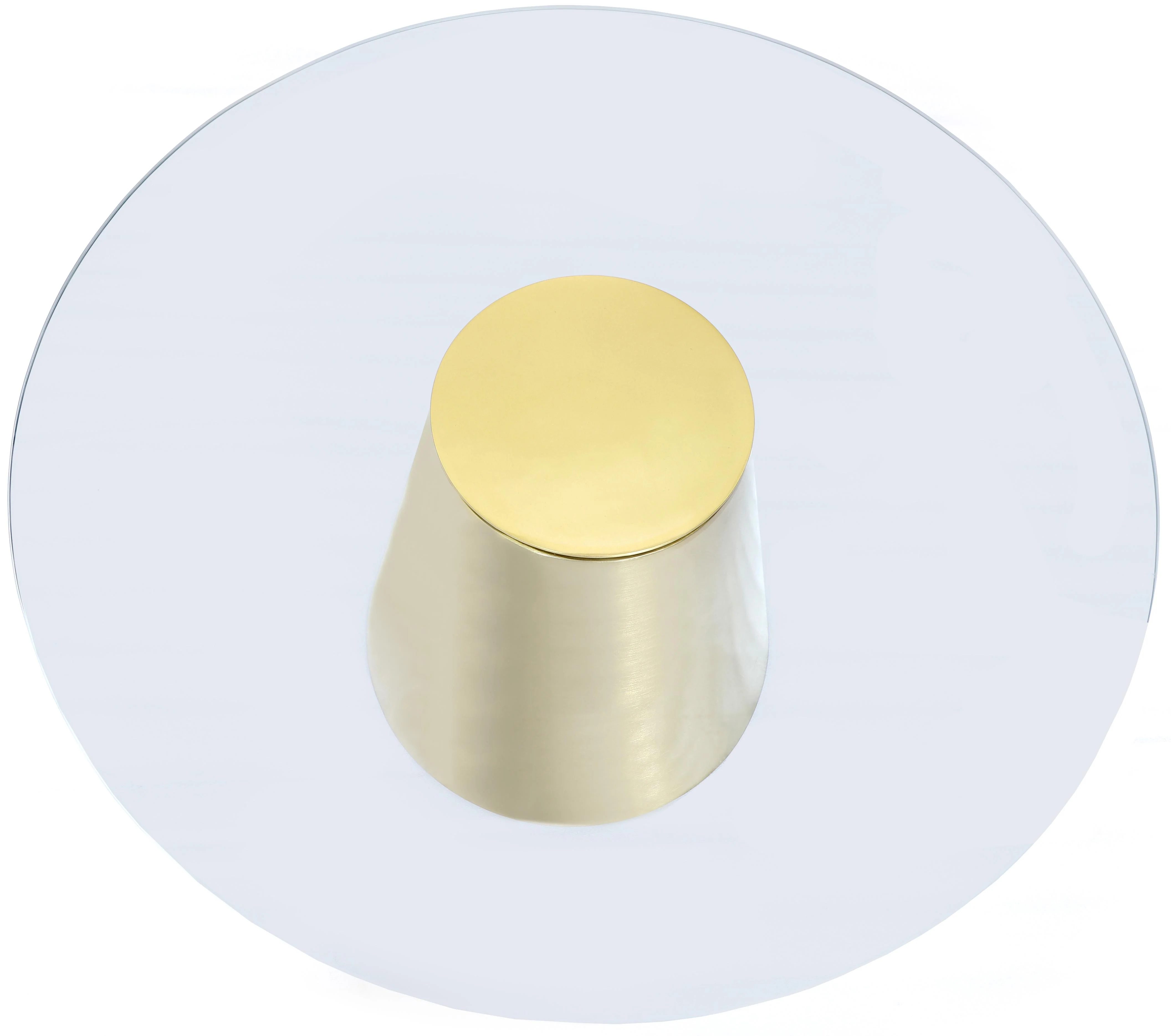 Glassimo Brushed Gold End Table - Image 5