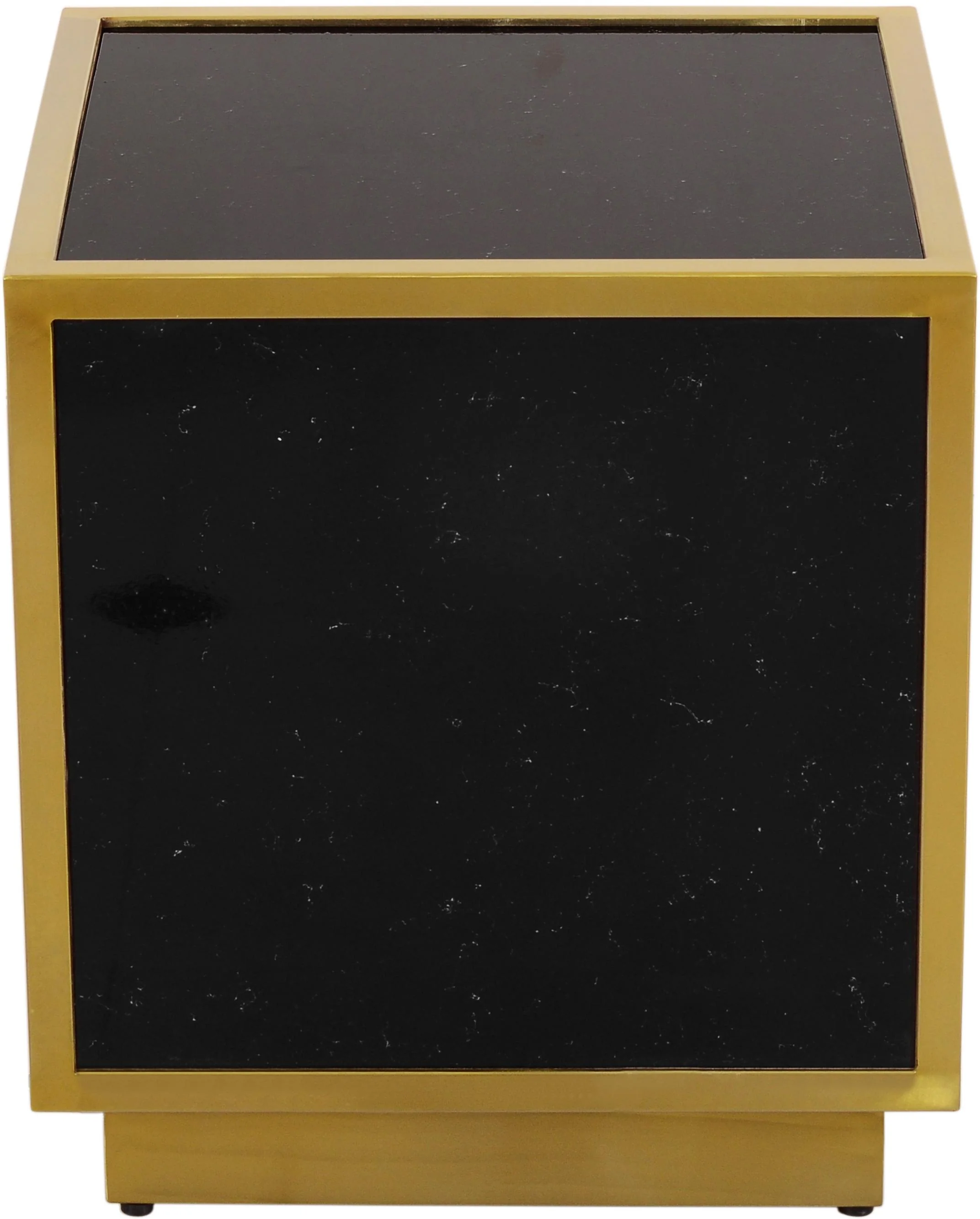 Glitz Black Faux Marble End Table - Image 3