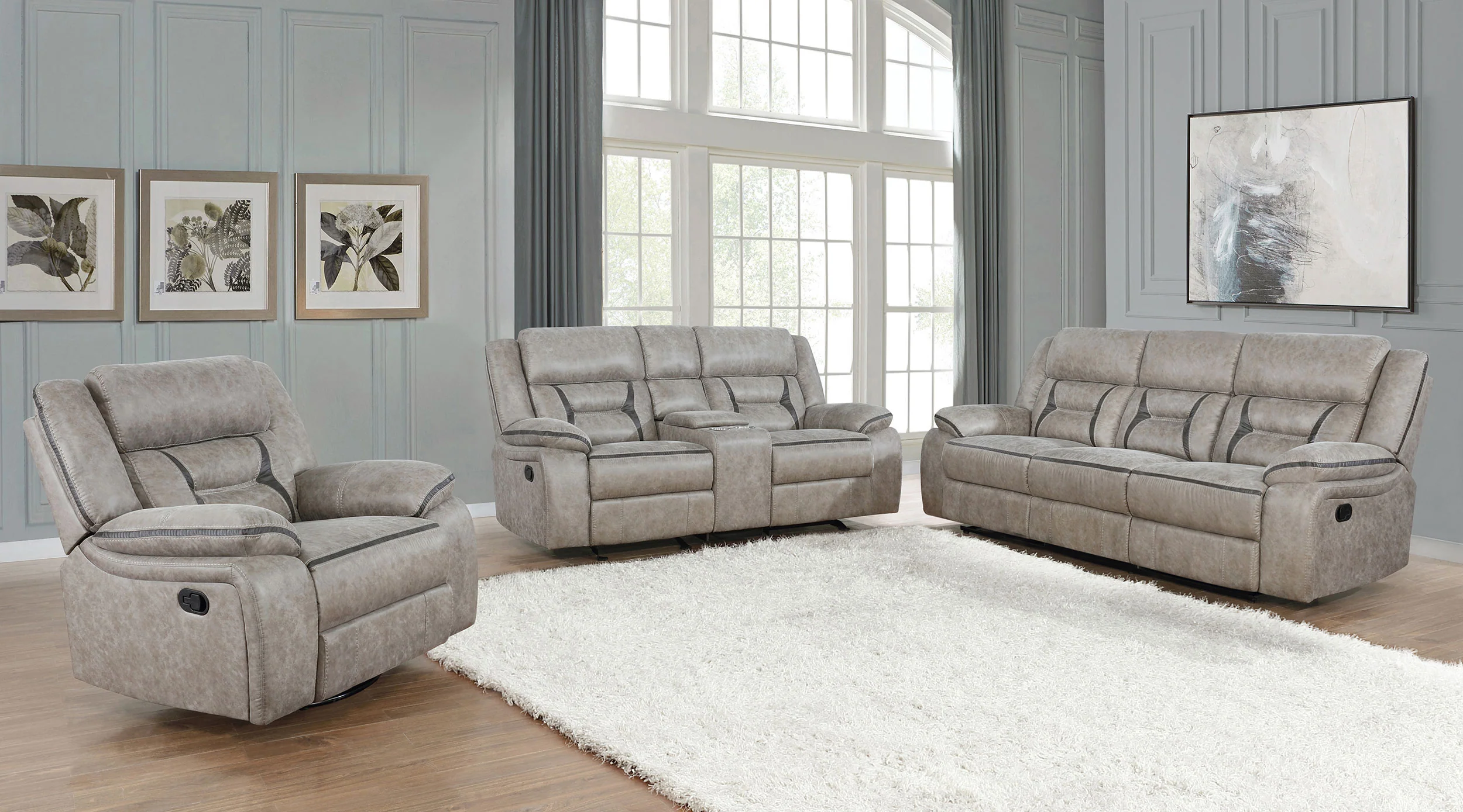Greer Reclining Sofa Set - Image 15