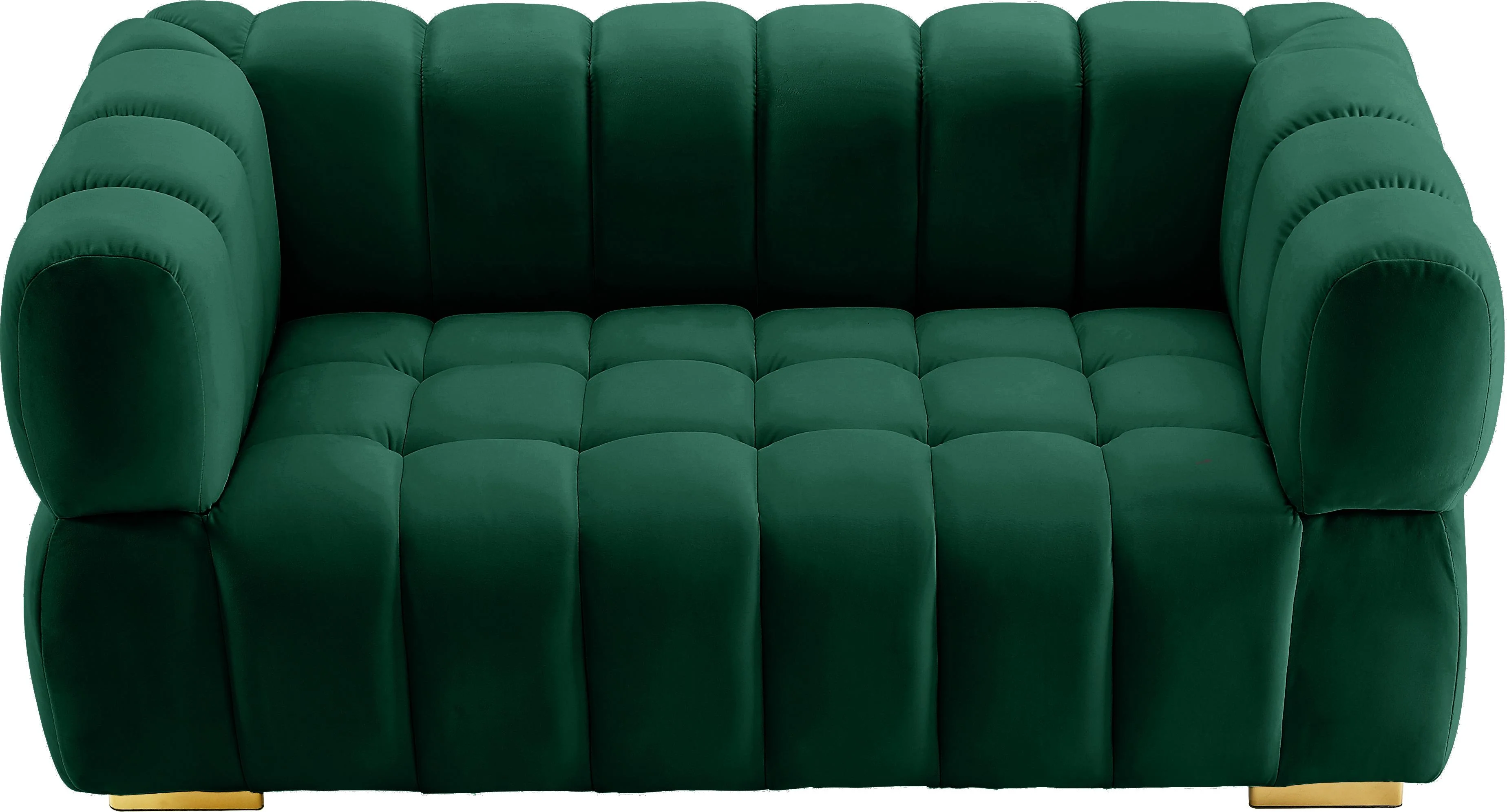 Gwen Green Velvet Loveseat - Image 7