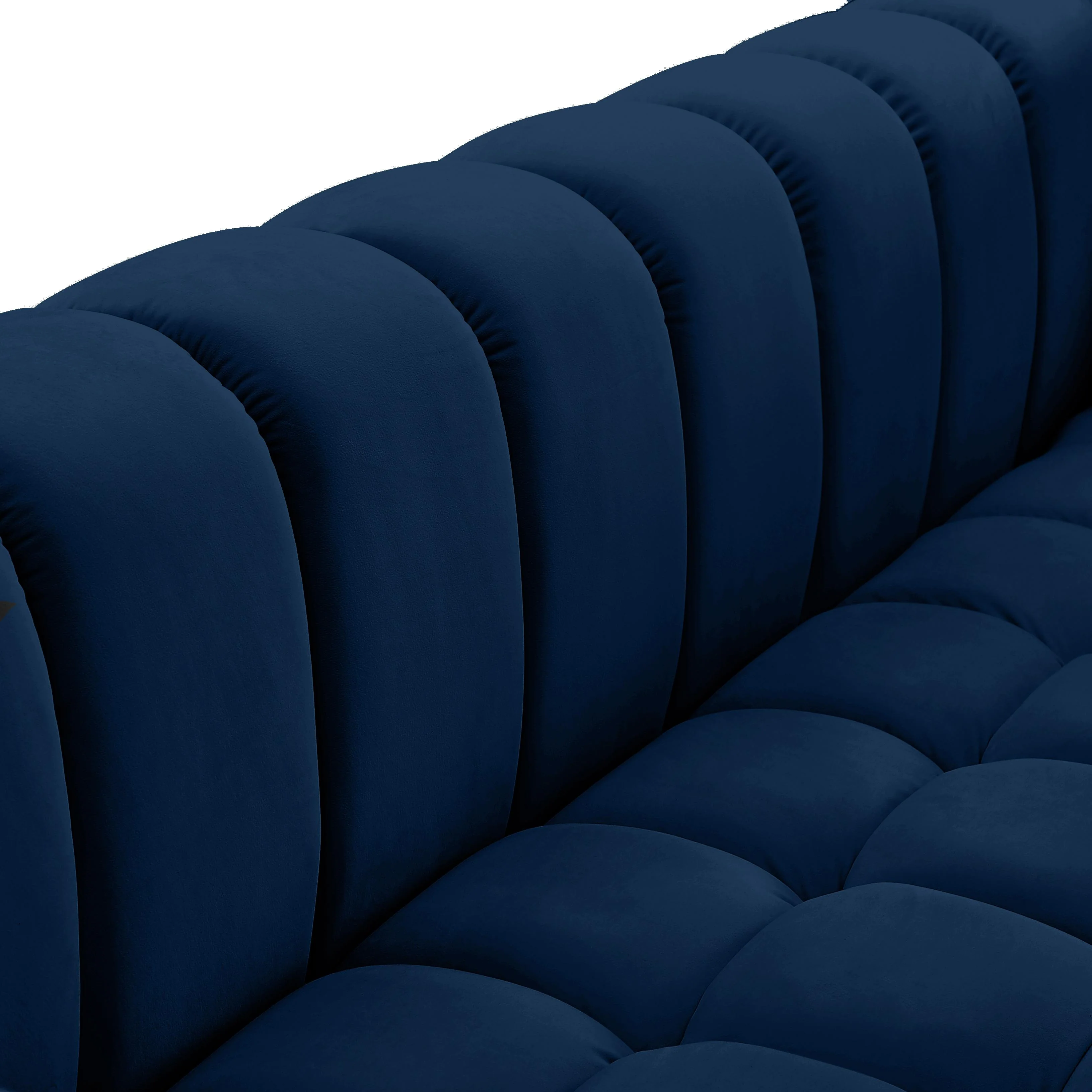 Gwen Navy Velvet Loveseat - Image 8
