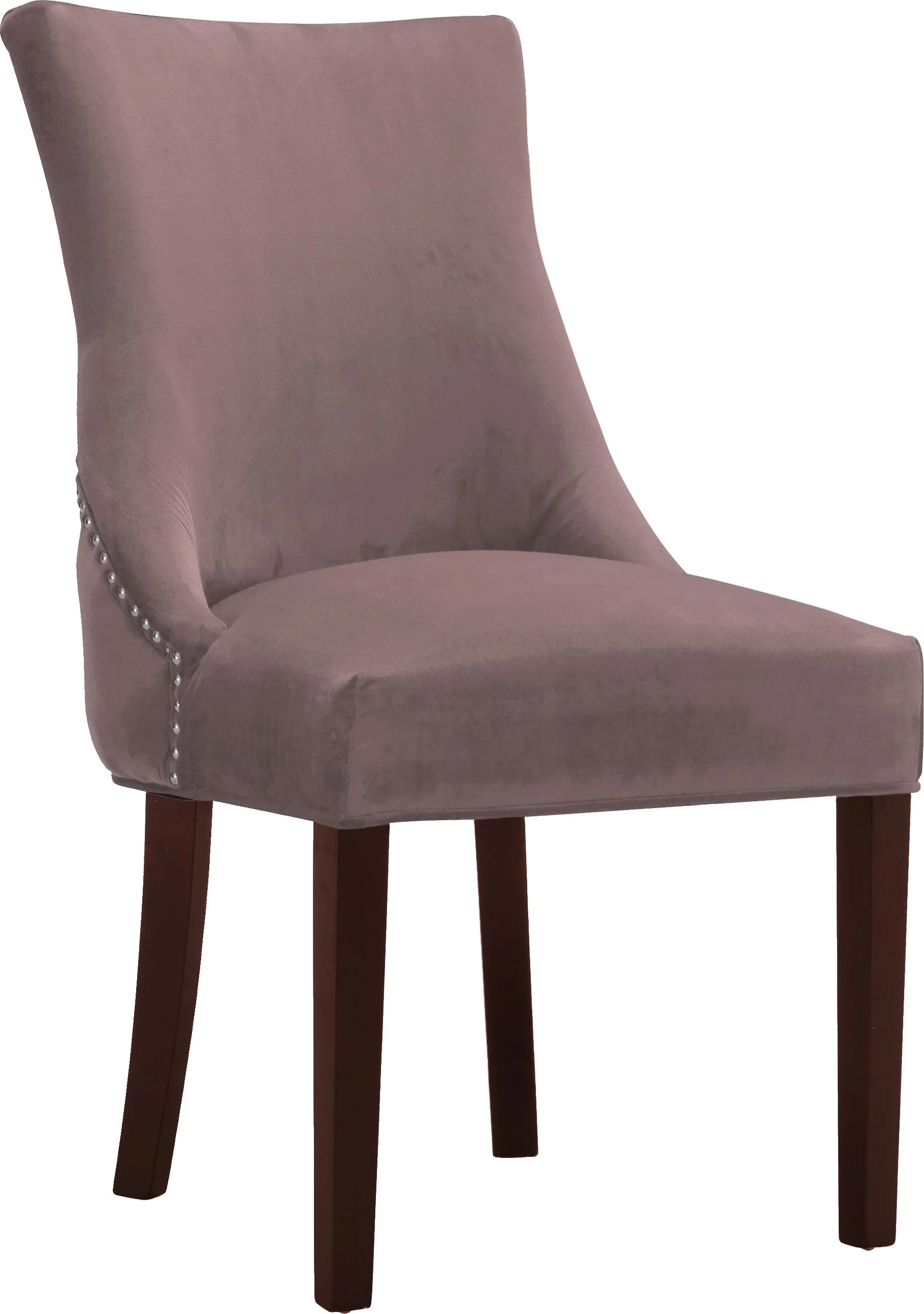 Hannah Pink Velvet Dining Chair - Image 3