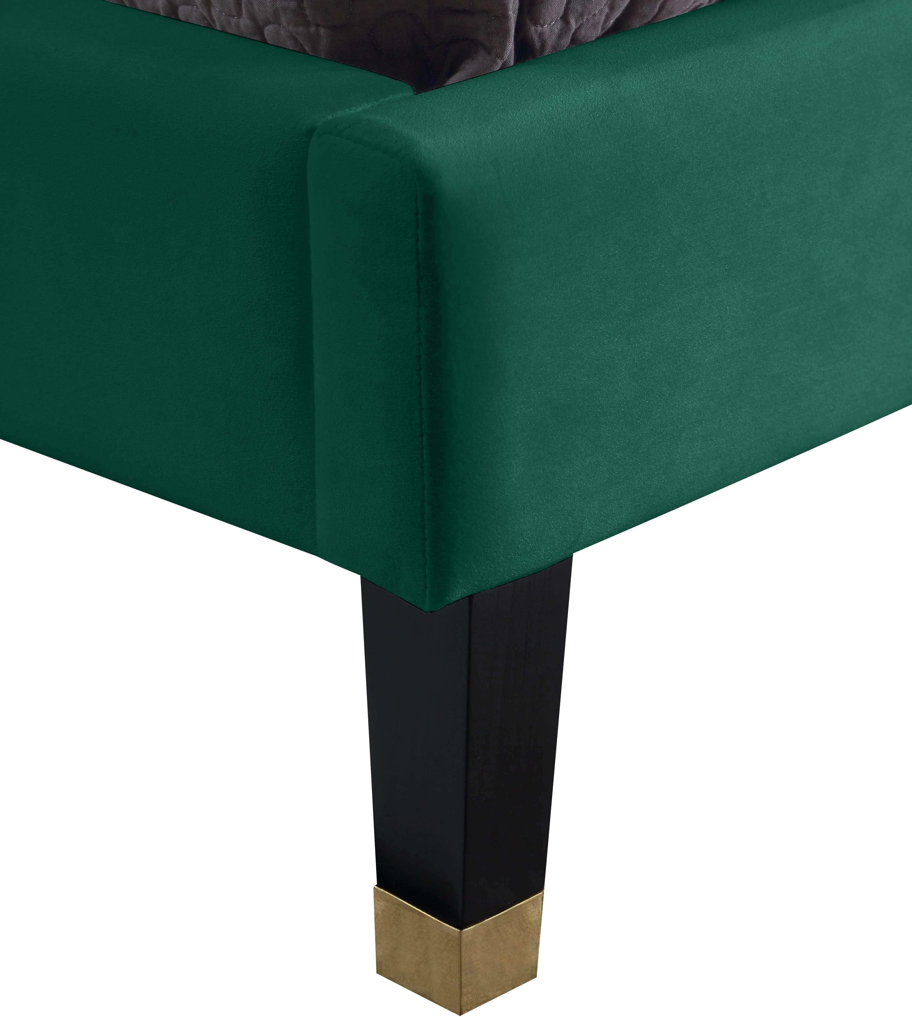 Harlie Green Velvet Full Bed - Image 8