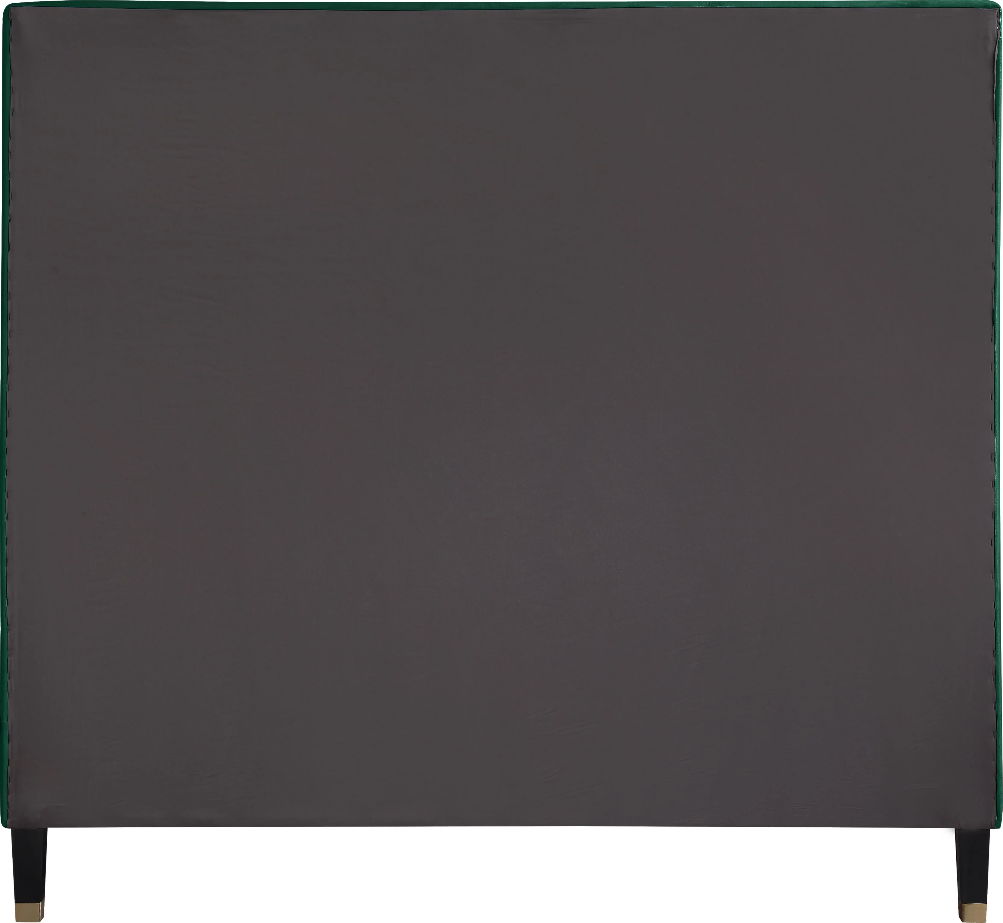 Harlie Green Velvet Queen Bed - Image 5
