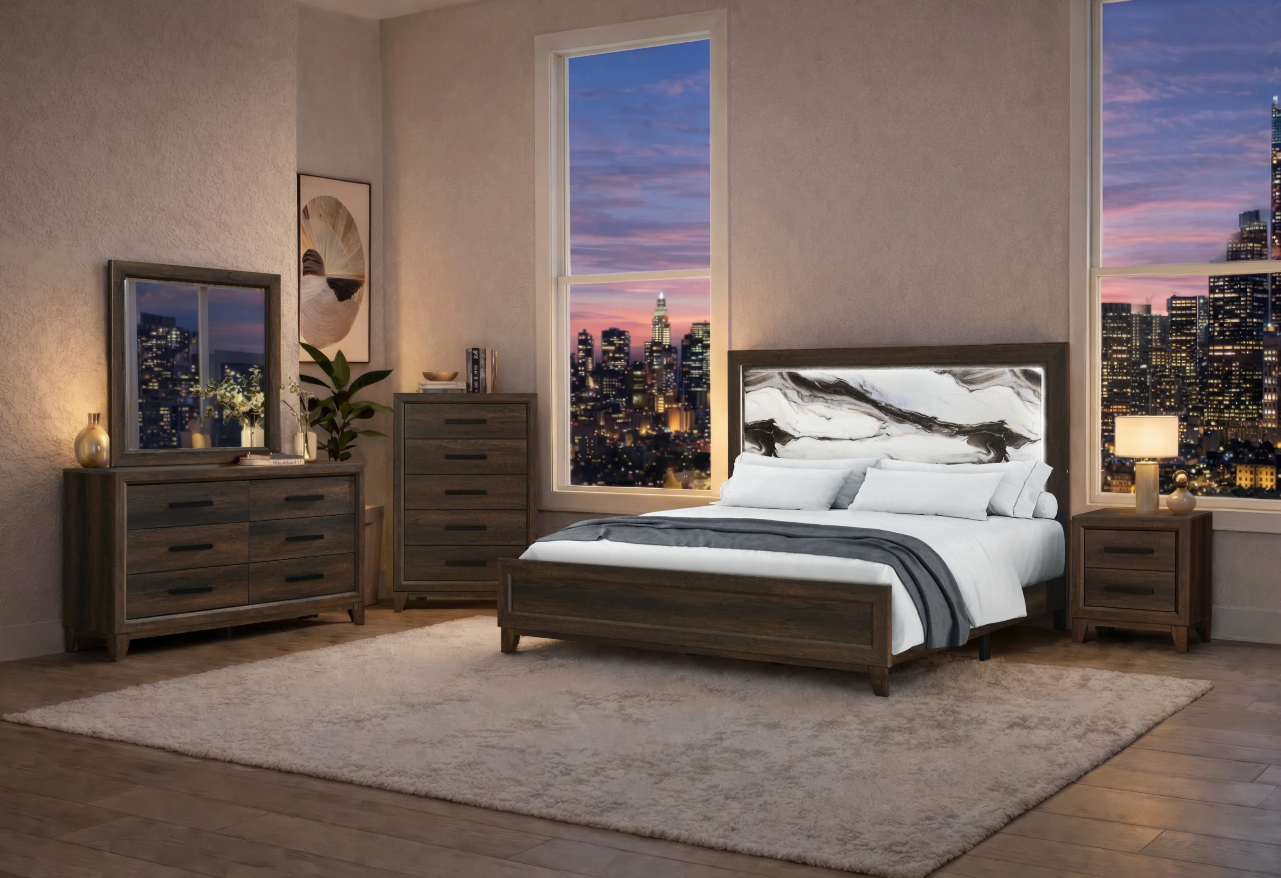 HARMONY BROWN NIGHTSTAND - Image 4