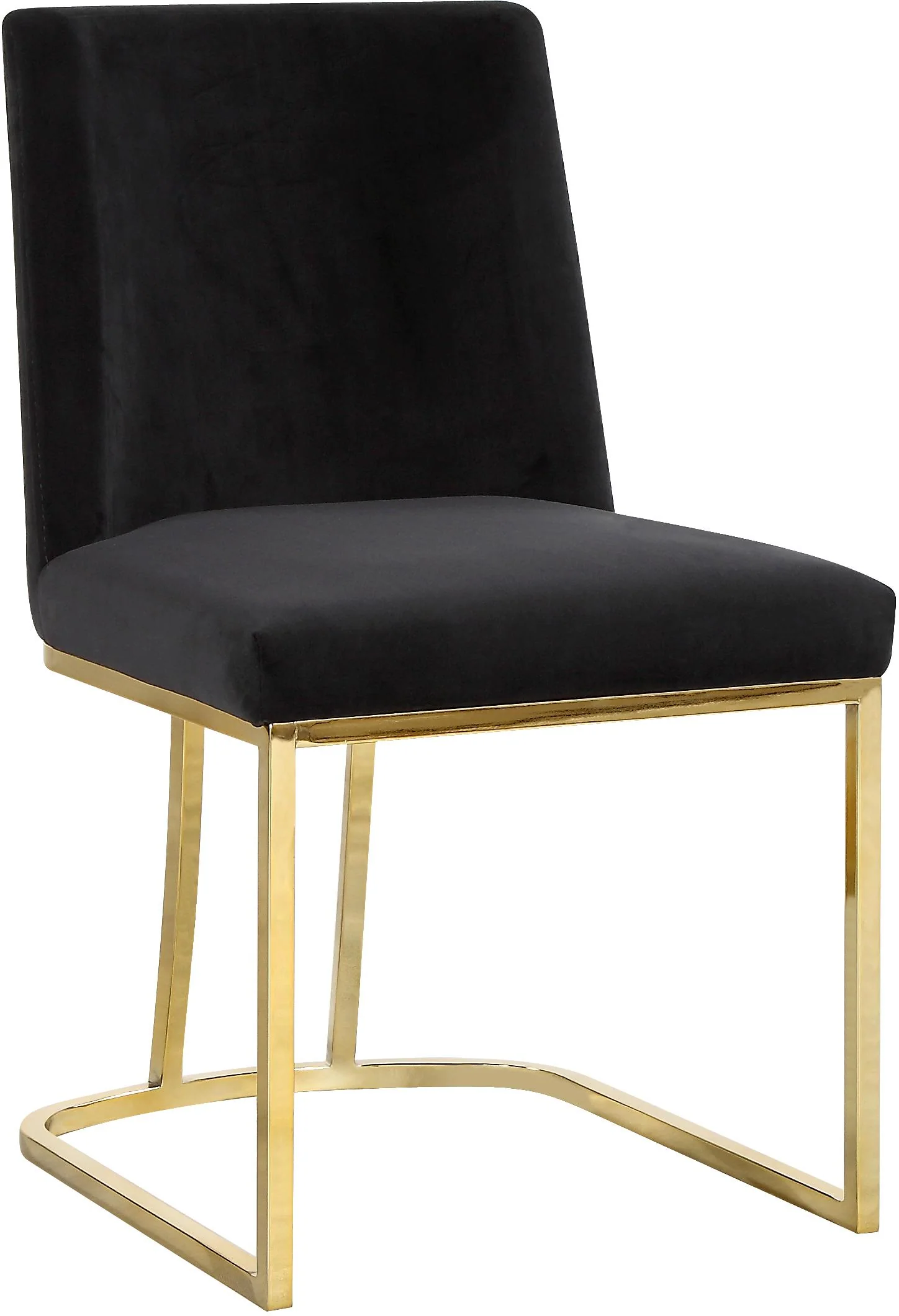 Heidi Black Velvet Dining Chair - Image 7