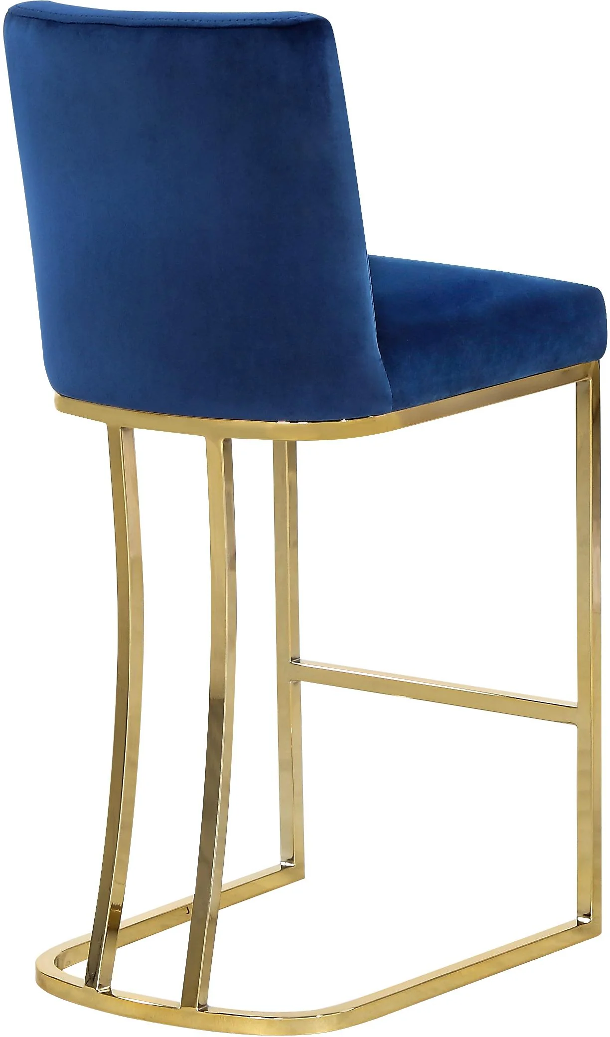 Heidi Navy Velvet Stool - Image 7
