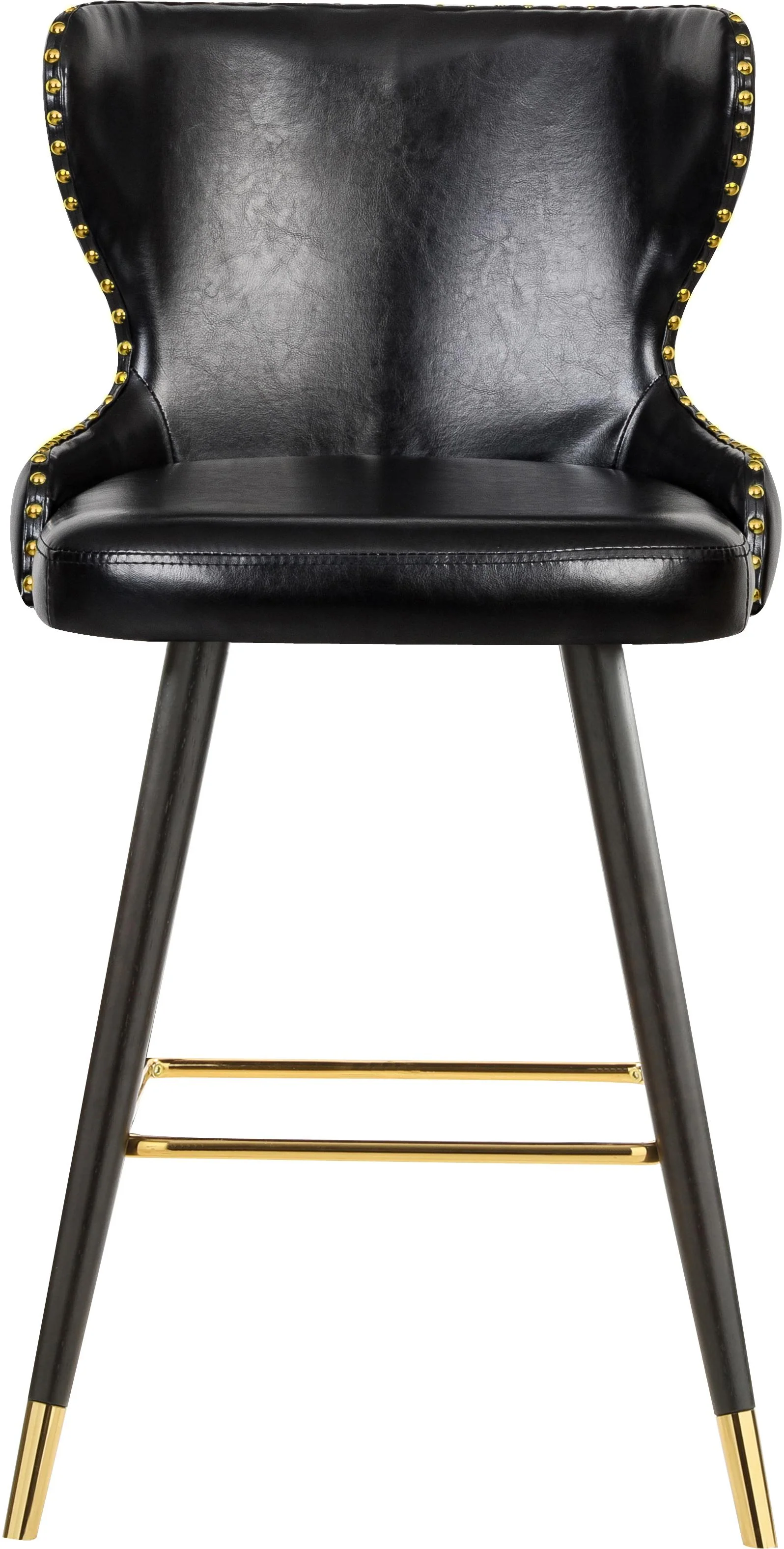 Hendrix Black Faux Leather Counter/Bar Stool - Image 3