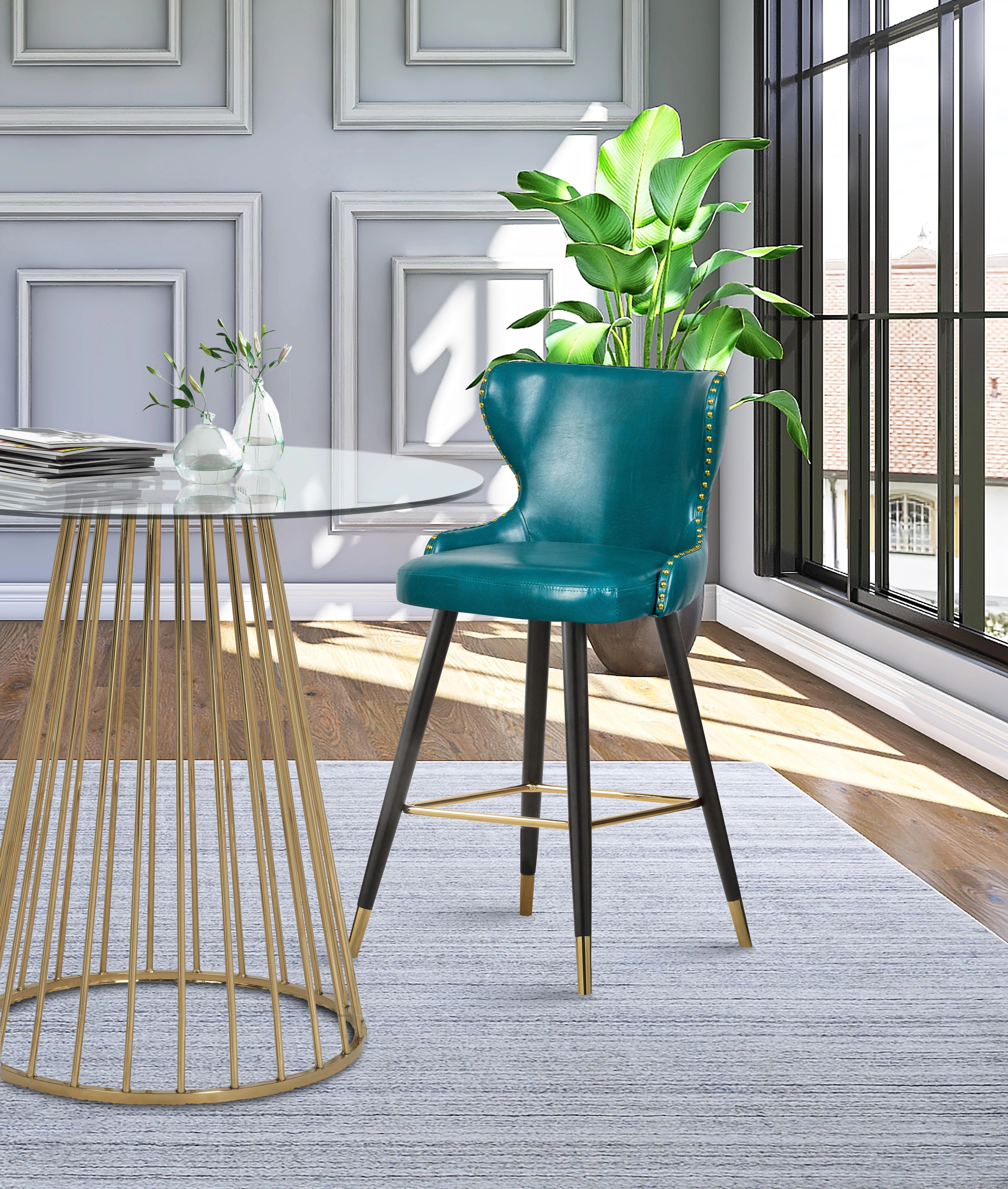 Hendrix Faux Leather Counter/Bar Stool - Image 6