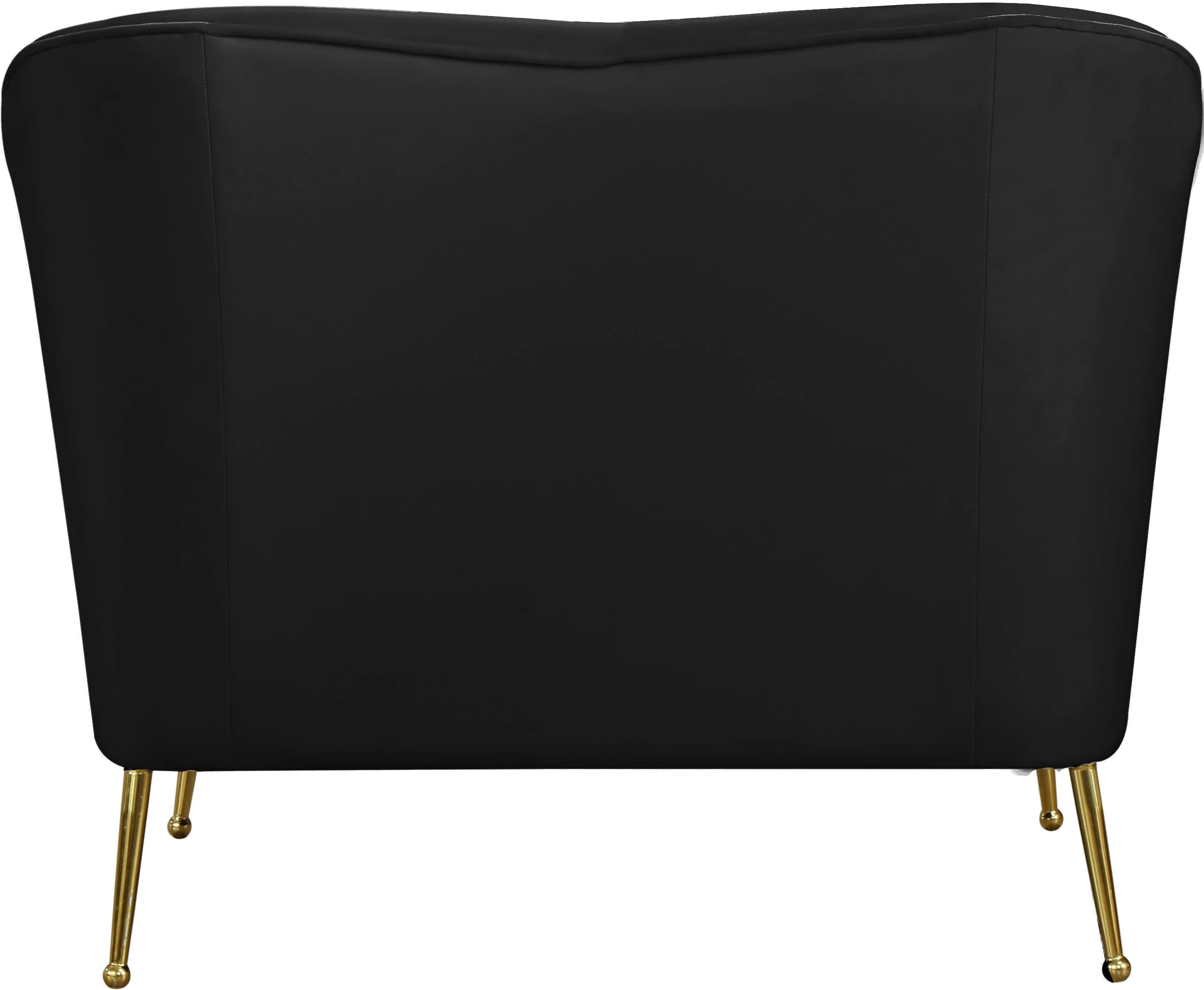 Hermosa Black Velvet Chair - Image 3