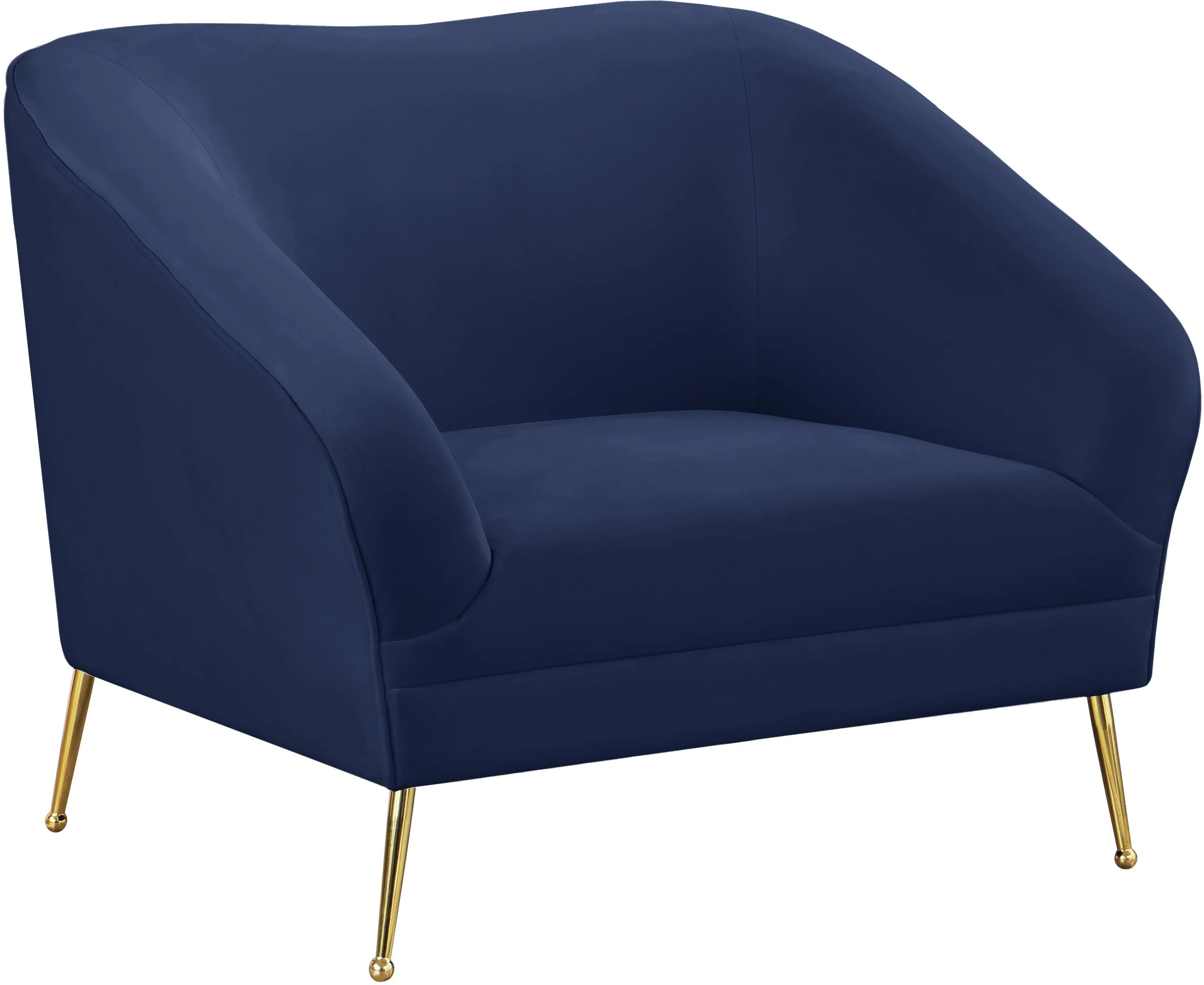 Hermosa Navy Velvet Chair
