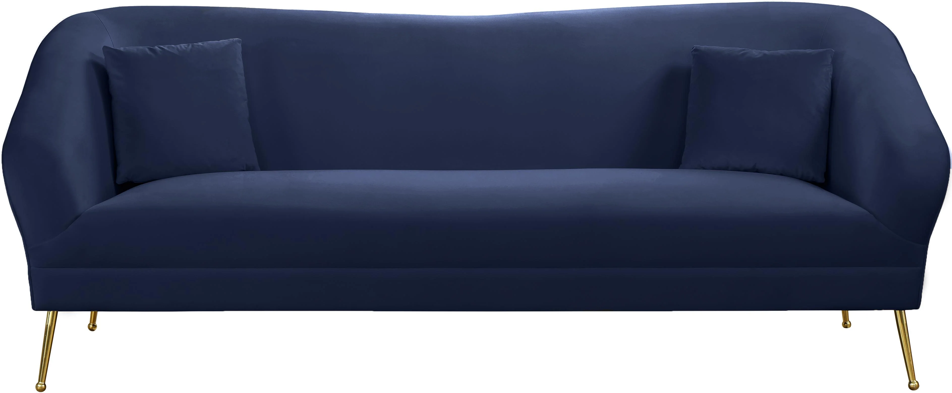 Hermosa Navy Velvet Sofa - Image 4