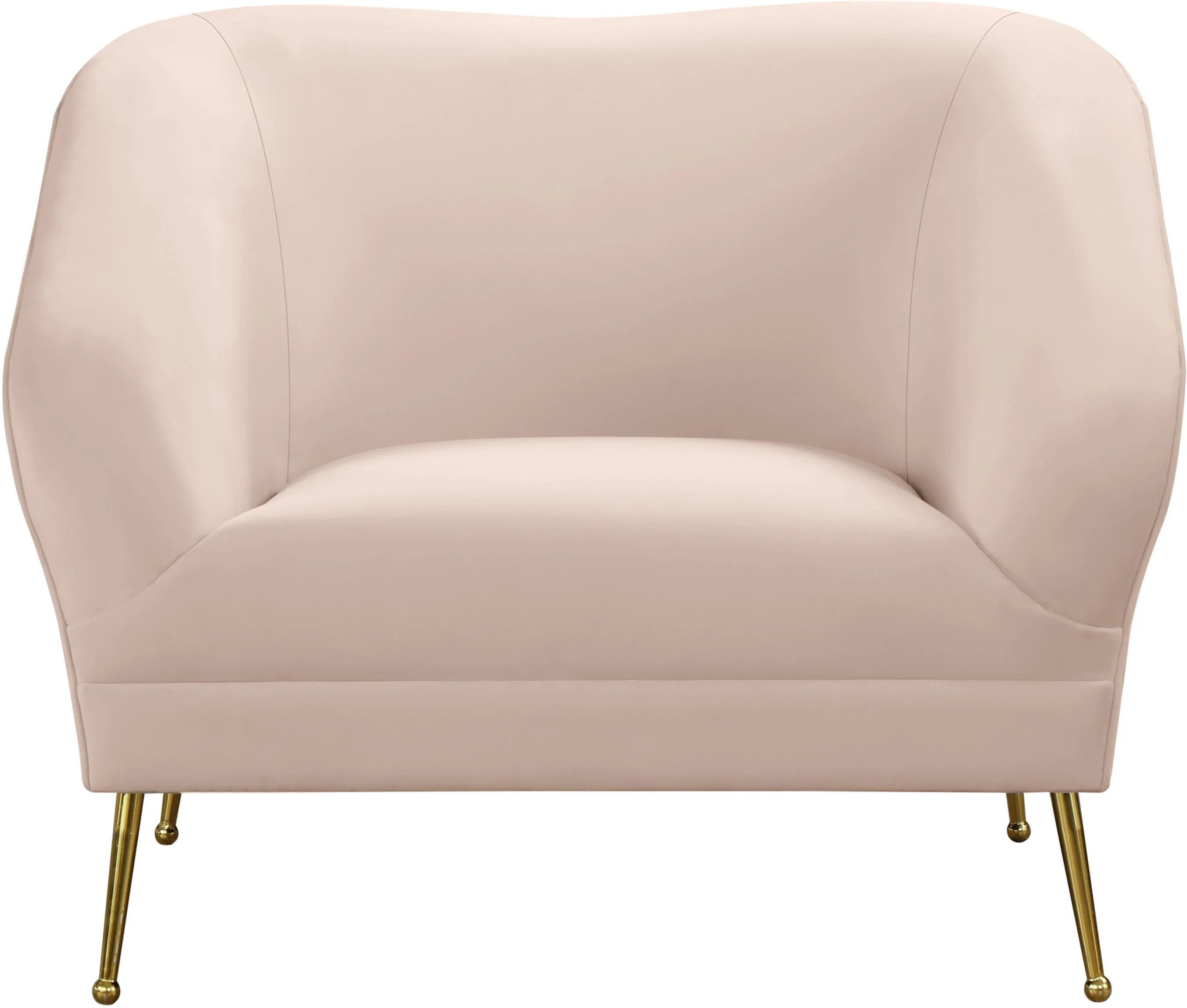 Hermosa Pink Velvet Chair - Image 4