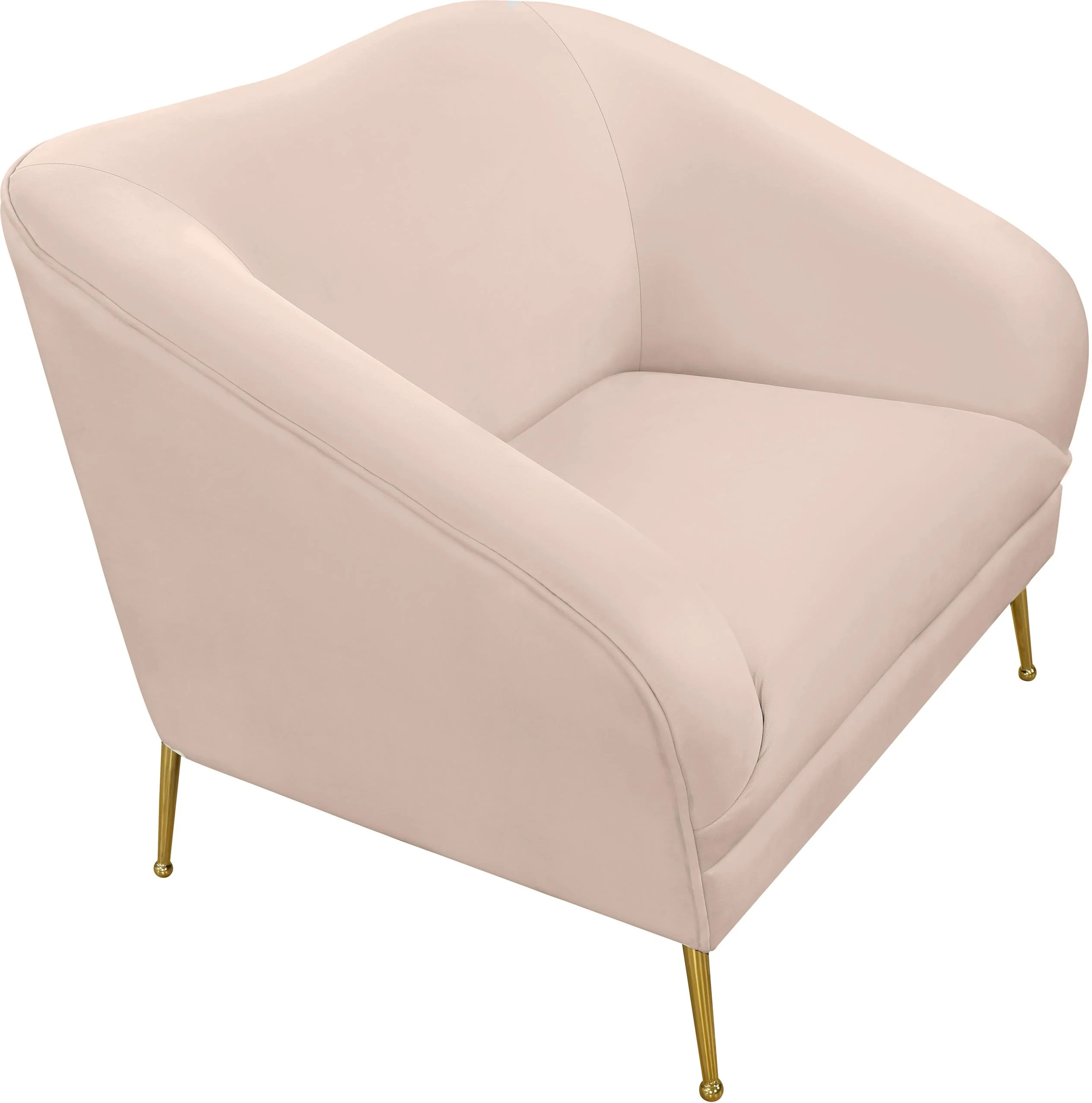 Hermosa Pink Velvet Chair - Image 6