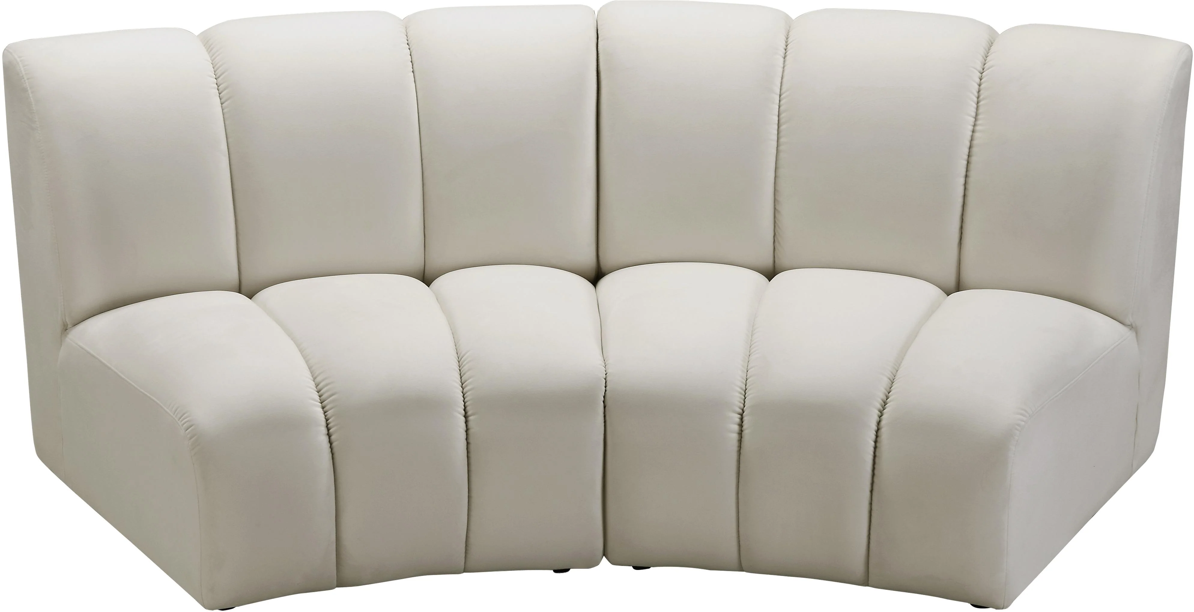 Infinity Cream Velvet 2pc. Modular Sectional - Image 4