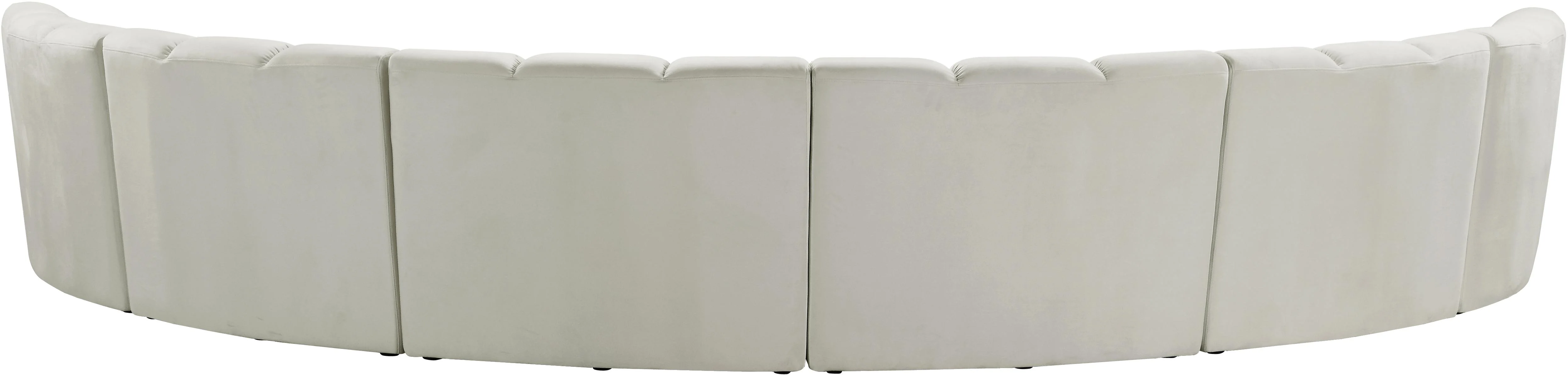 Infinity Cream Velvet 6pc. Modular Sectional - Image 3