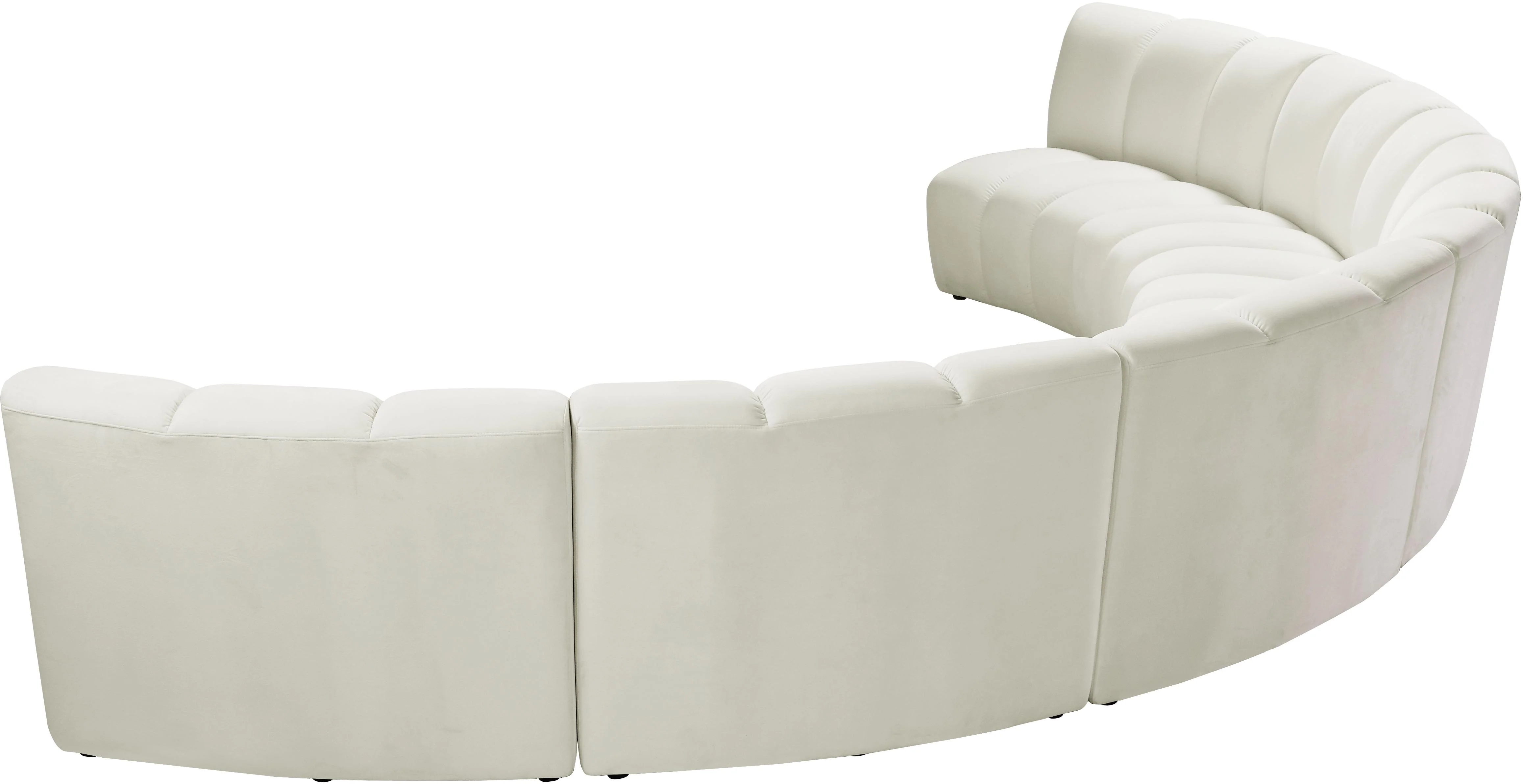 Infinity Cream Velvet 6pc. Modular Sectional - Image 4