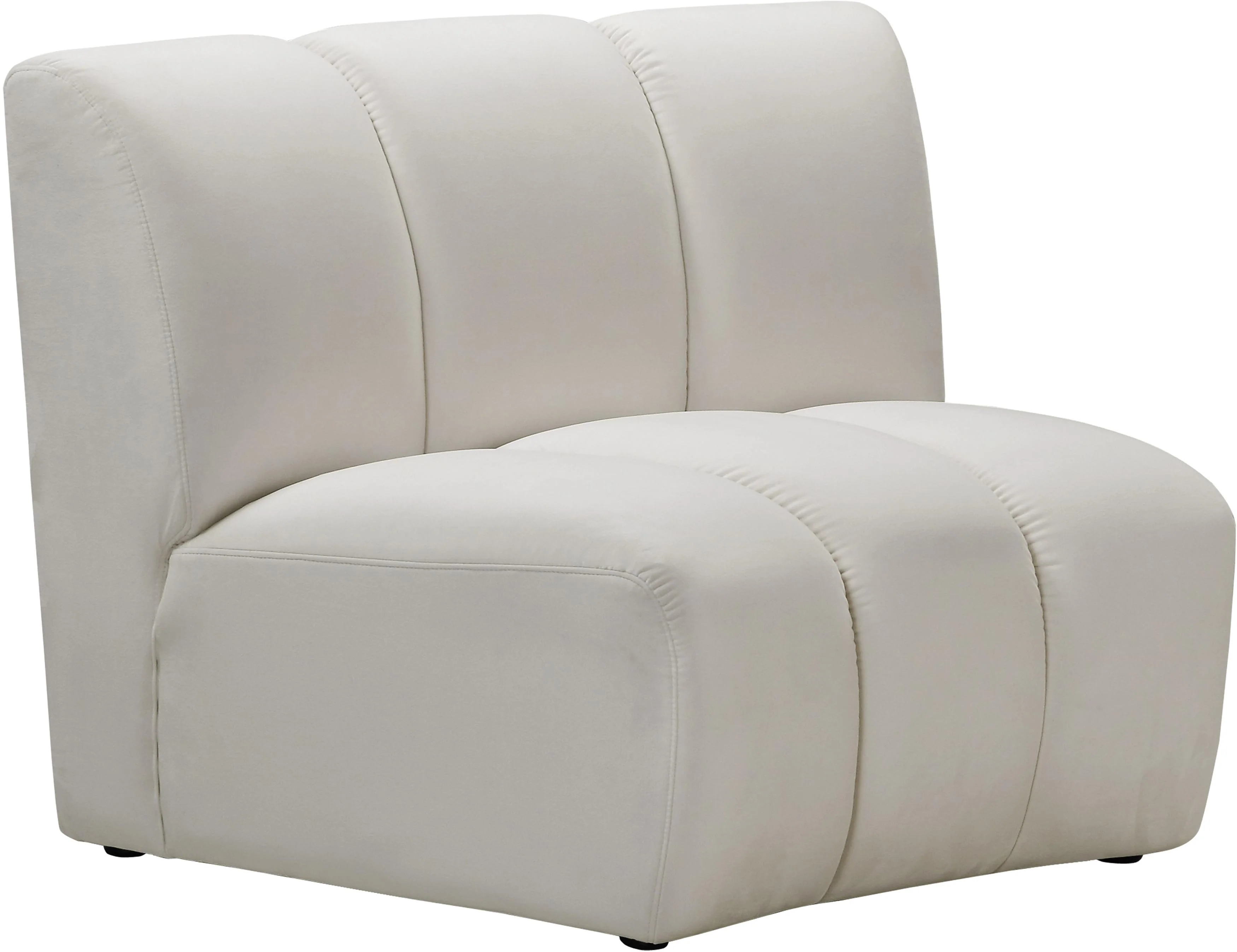 Infinity Cream Velvet Modular Chair - Image 2