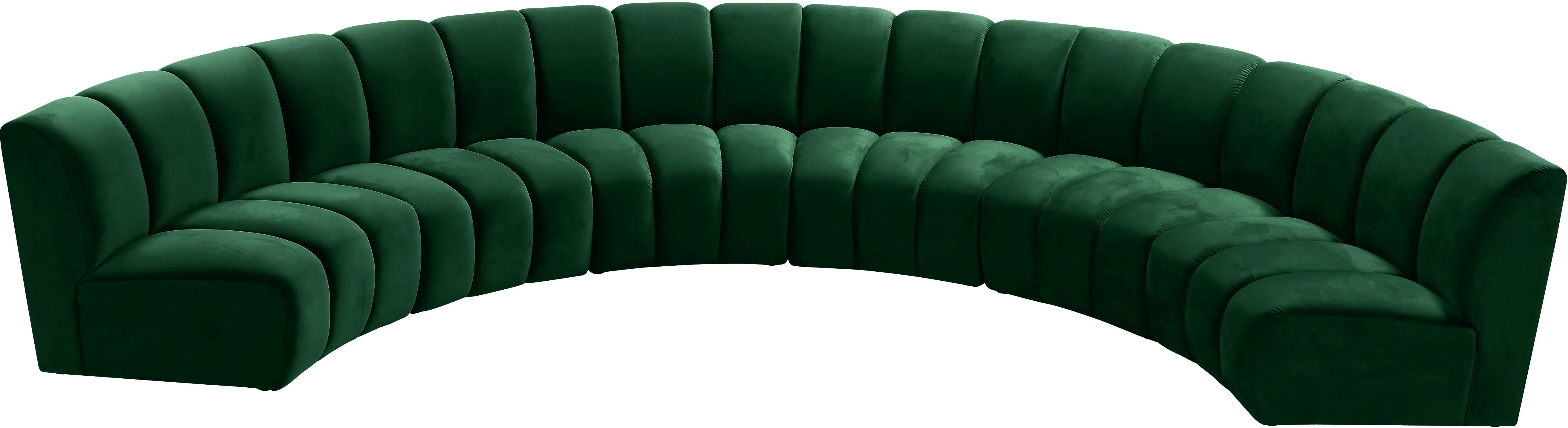 Infinity Green Velvet 6pc. Modular Sectional - Image 2