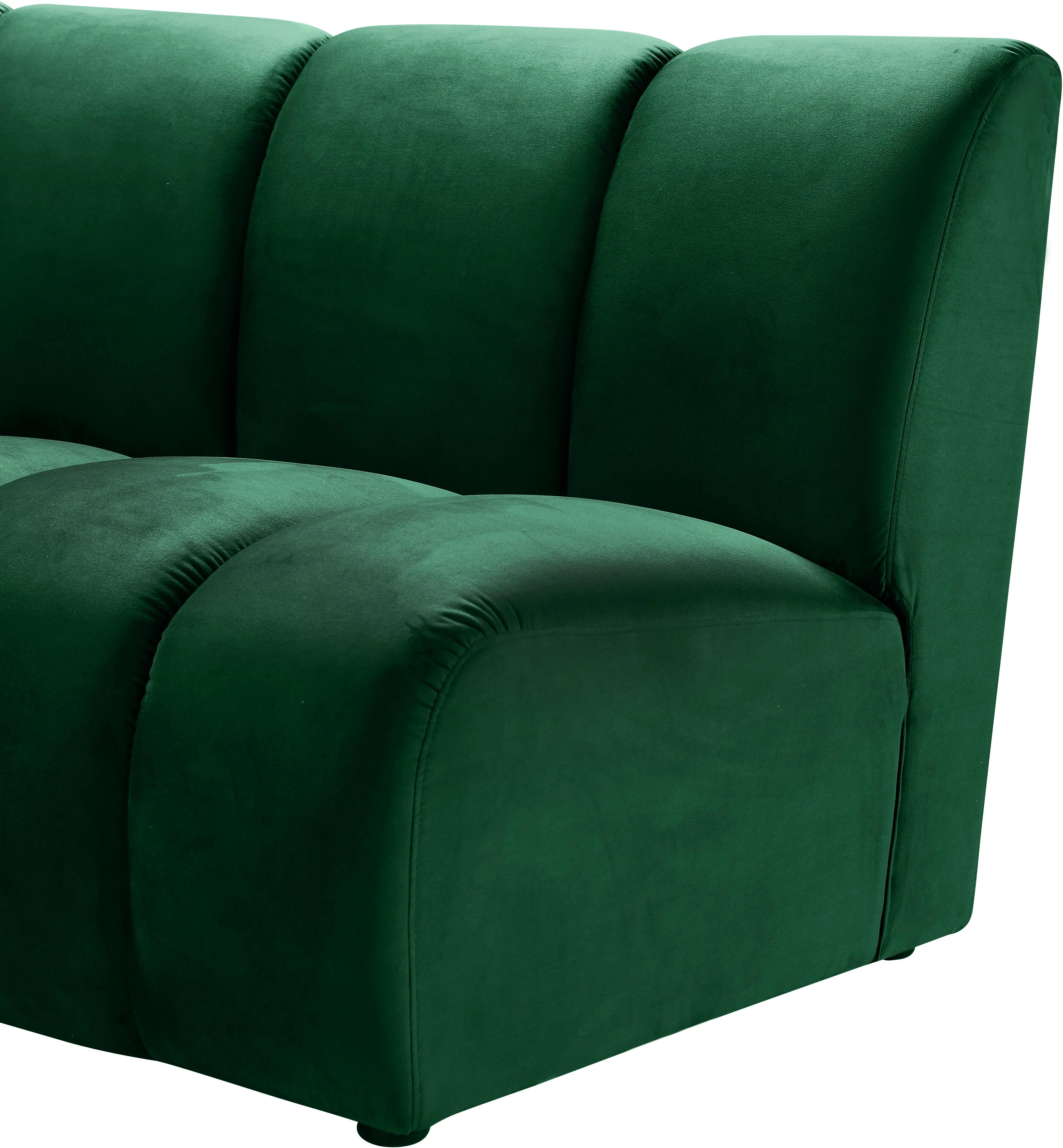 Infinity Green Velvet 8pc. Modular Sectional - Image 5