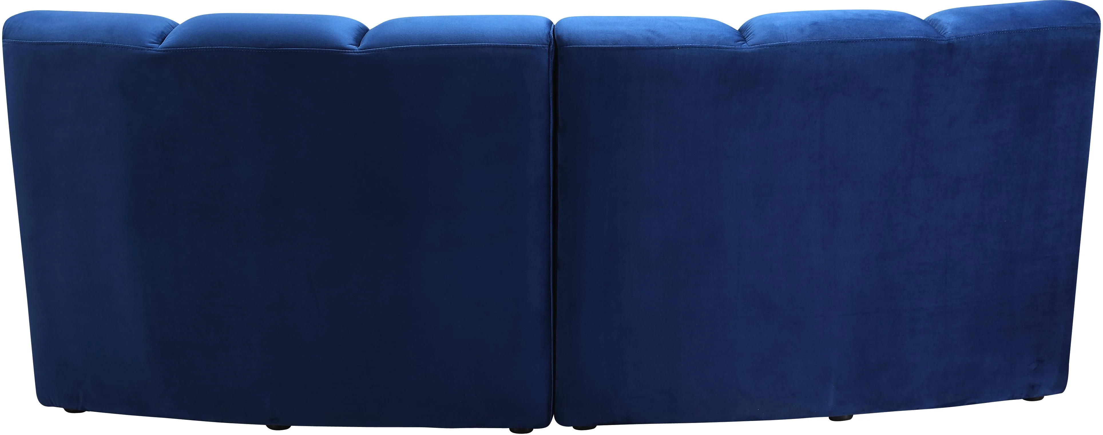 Infinity Navy Velvet 2pc. Modular Sectional - Image 3