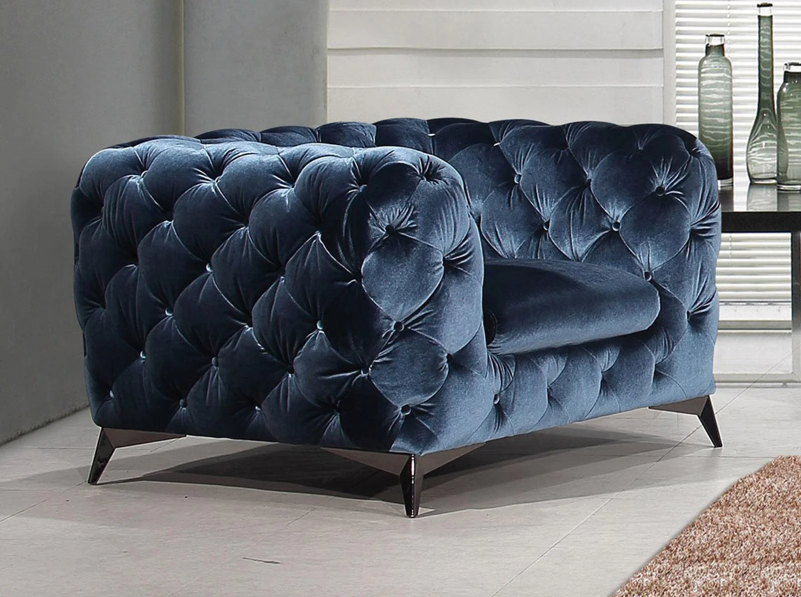 J&M Furniture Glitz Chair in Blue