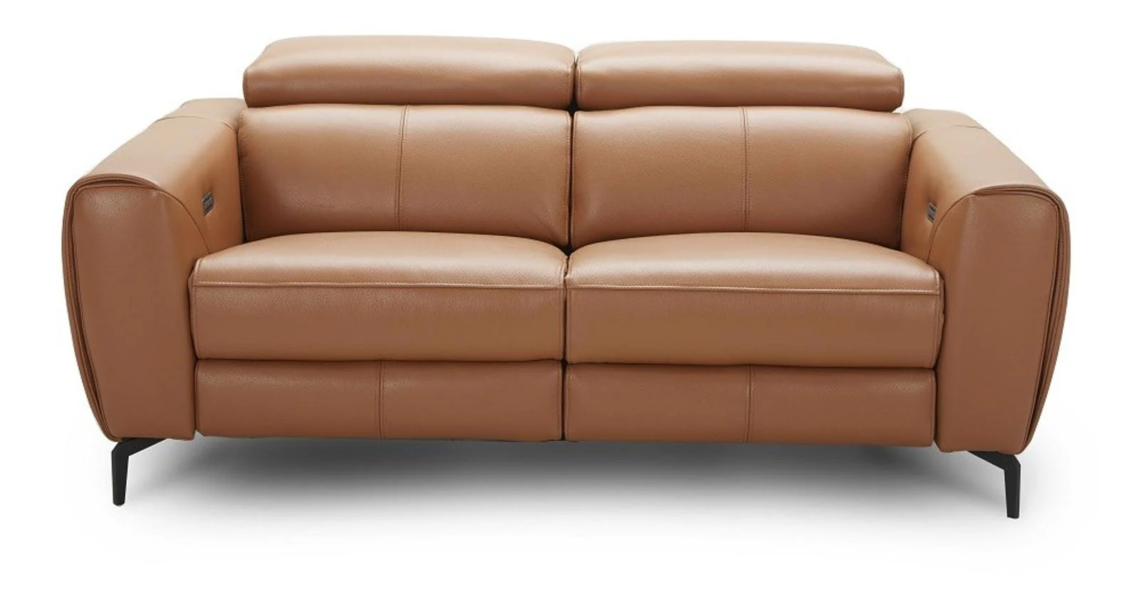 J&M Furniture Lorenzo Loveseat in Caramel