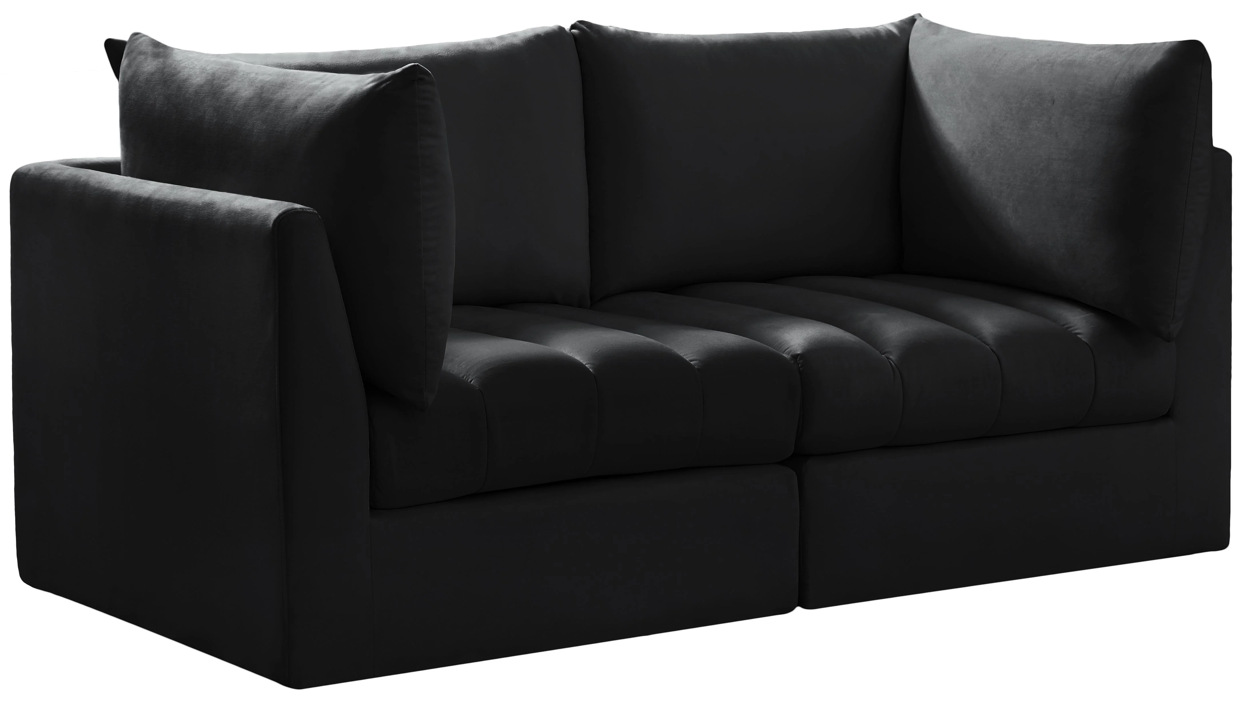 Jacob Black Velvet Modular Sofa - Image 14