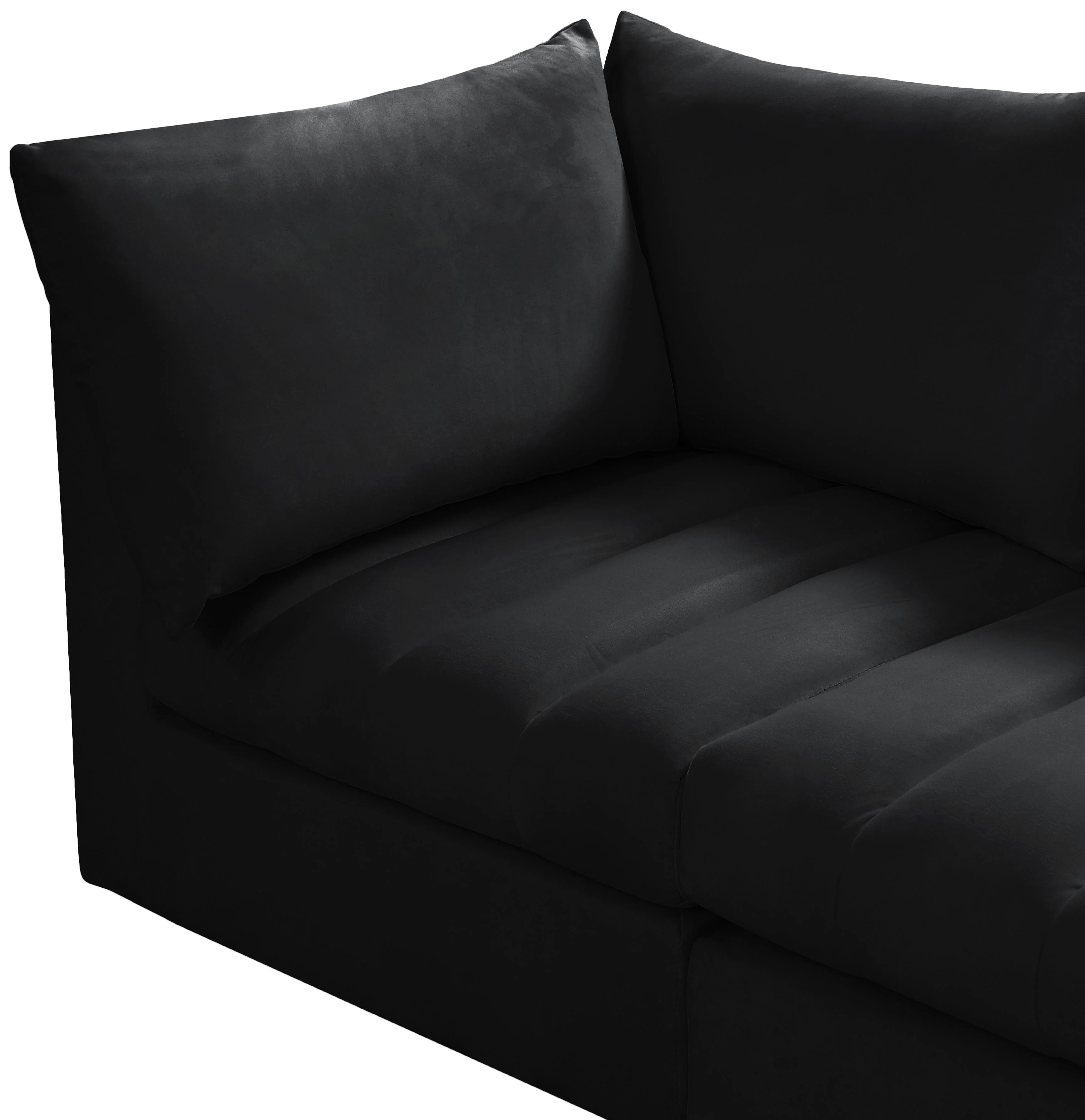 Jacob Black Velvet Modular Sofa - Image 8