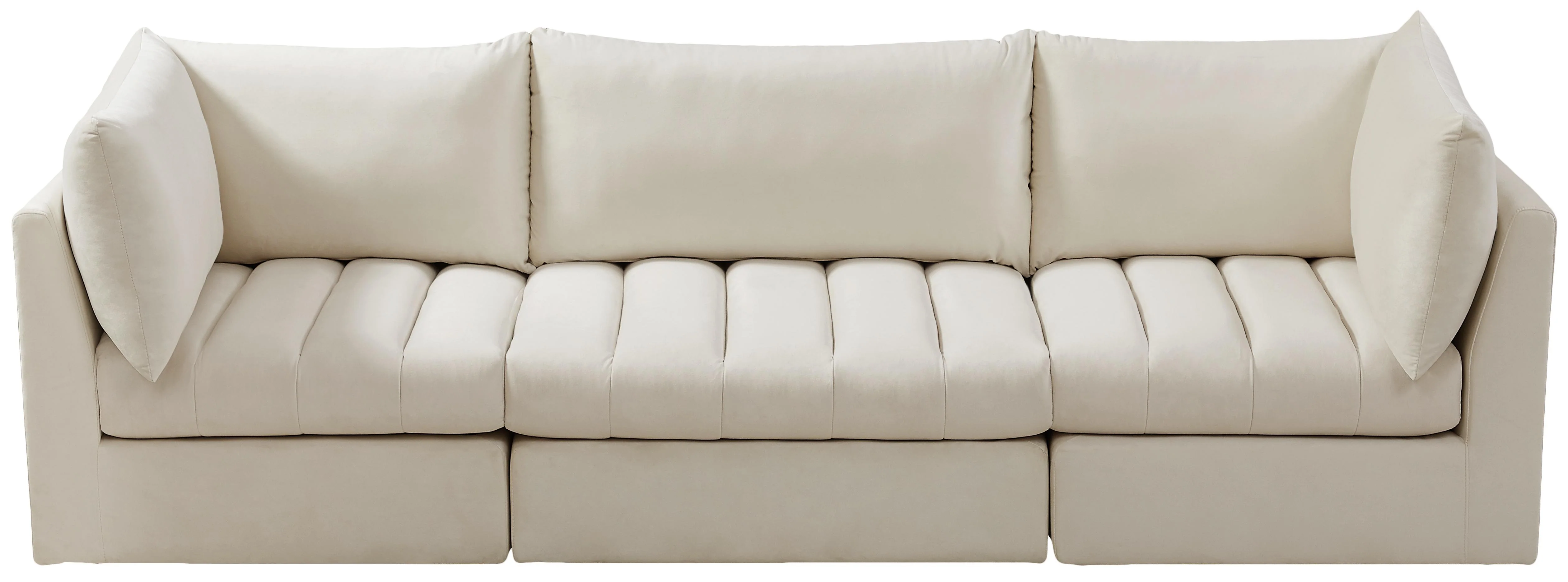 Jacob Cream Velvet Modular Sofa - Image 5