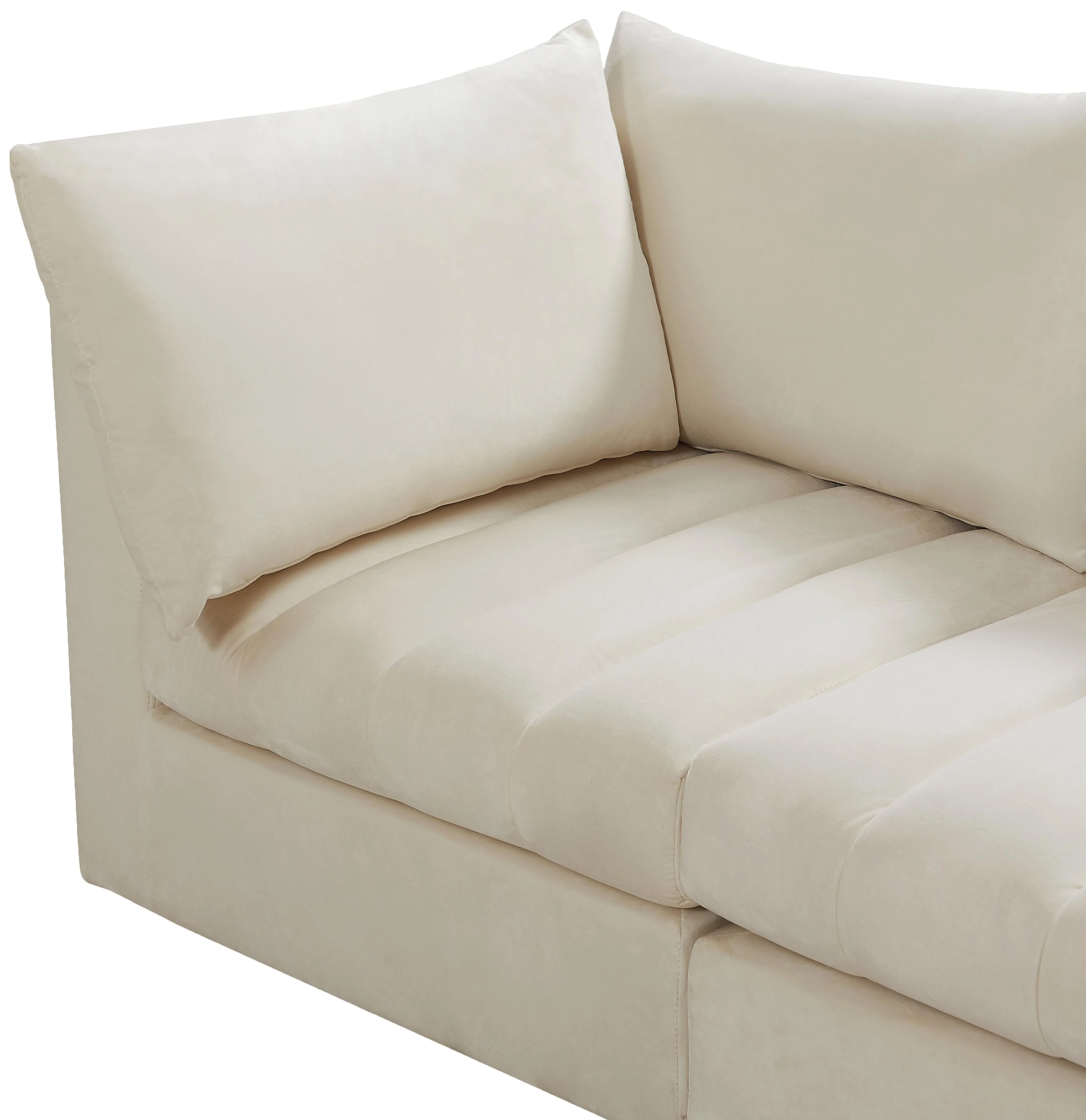 Jacob Cream Velvet Modular Sofa - Image 8