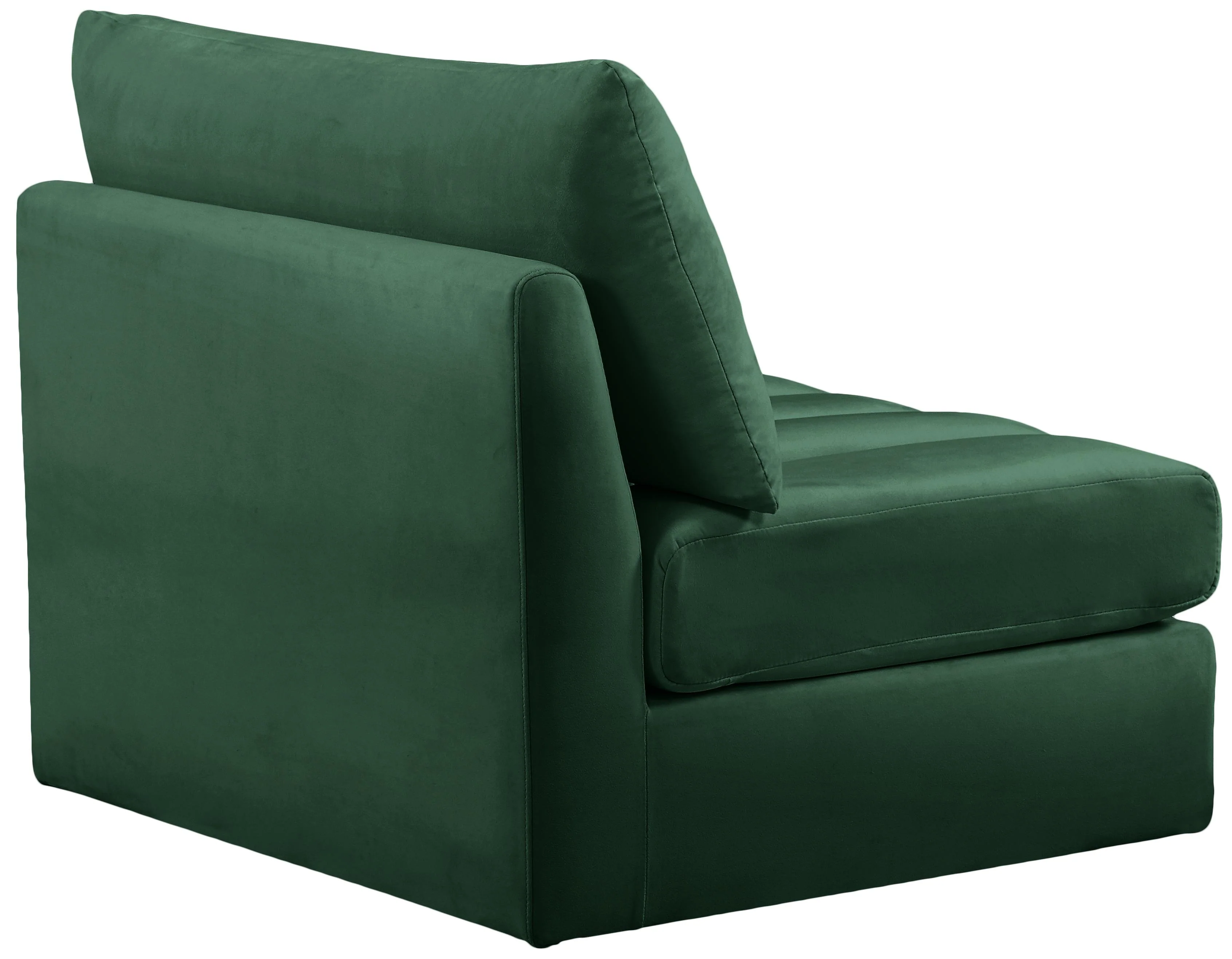 Jacob Green Velvet Armless - Image 3