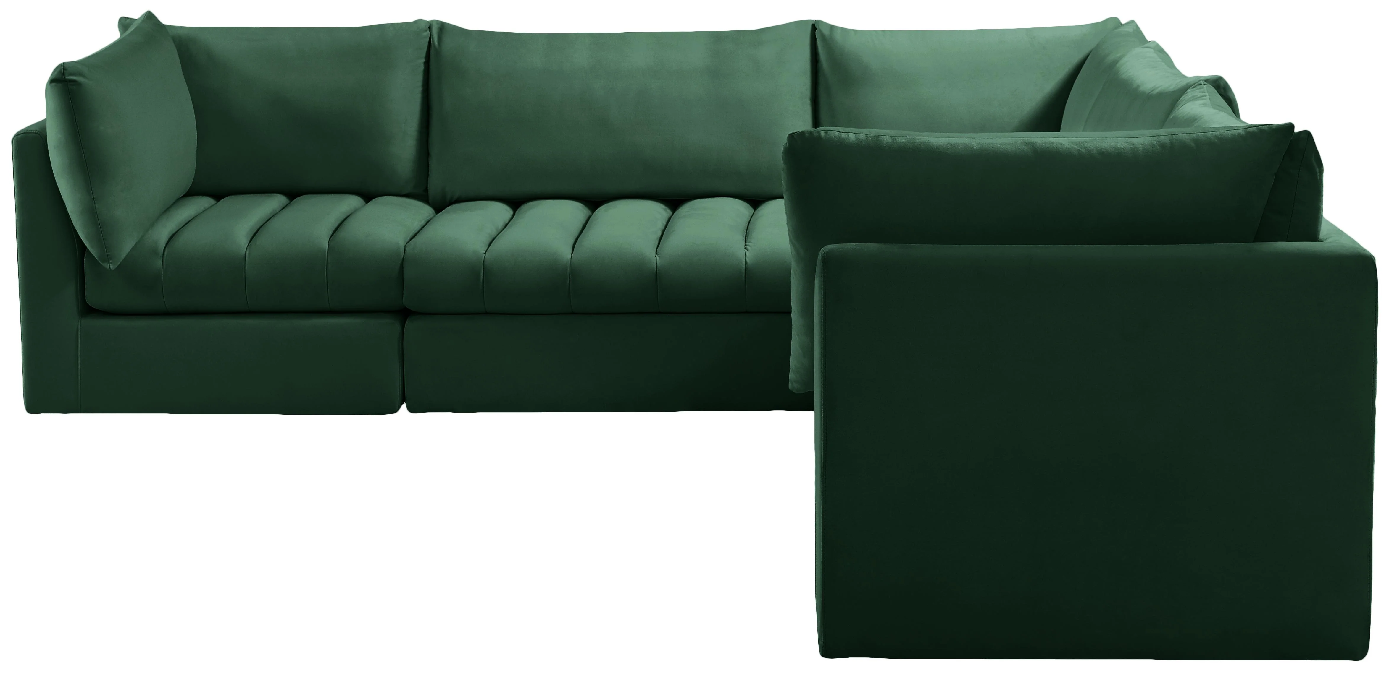 Jacob Green Velvet Modular Sectional - Image 28