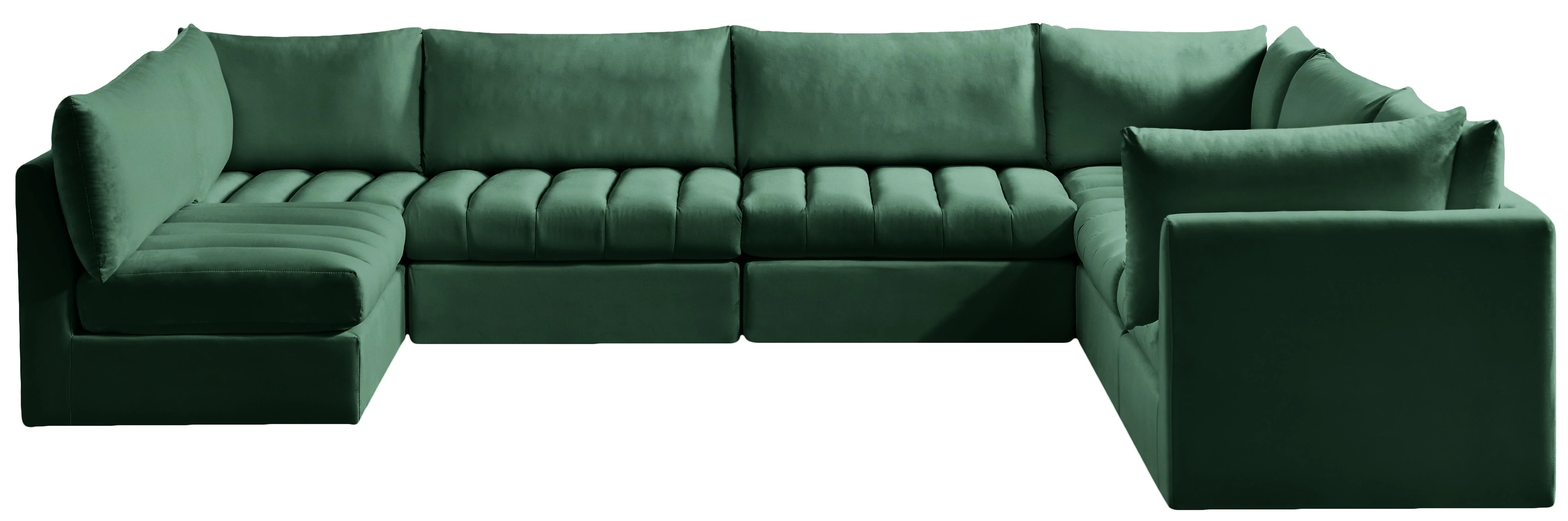 Jacob Green Velvet Modular Sectional - Image 39