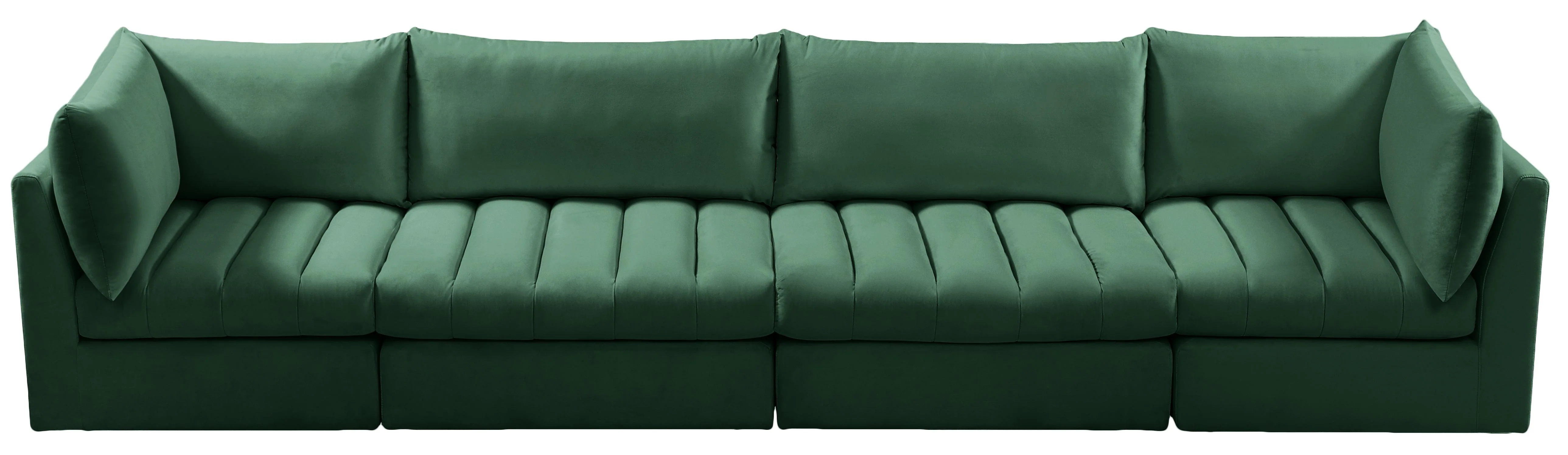 Jacob Green Velvet Modular Sofa - Image 13