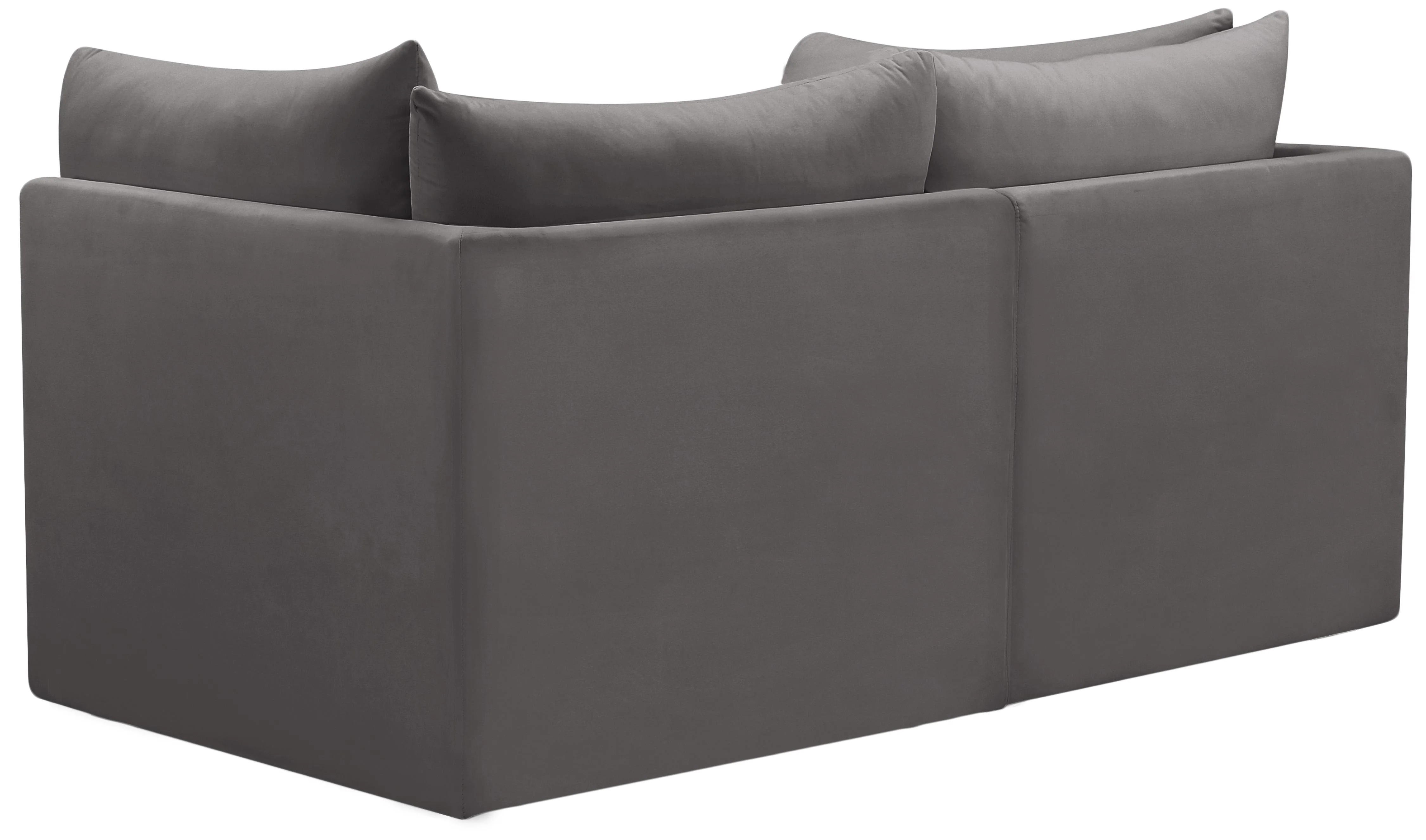 Jacob Grey Velvet Modular Sofa - Image 16