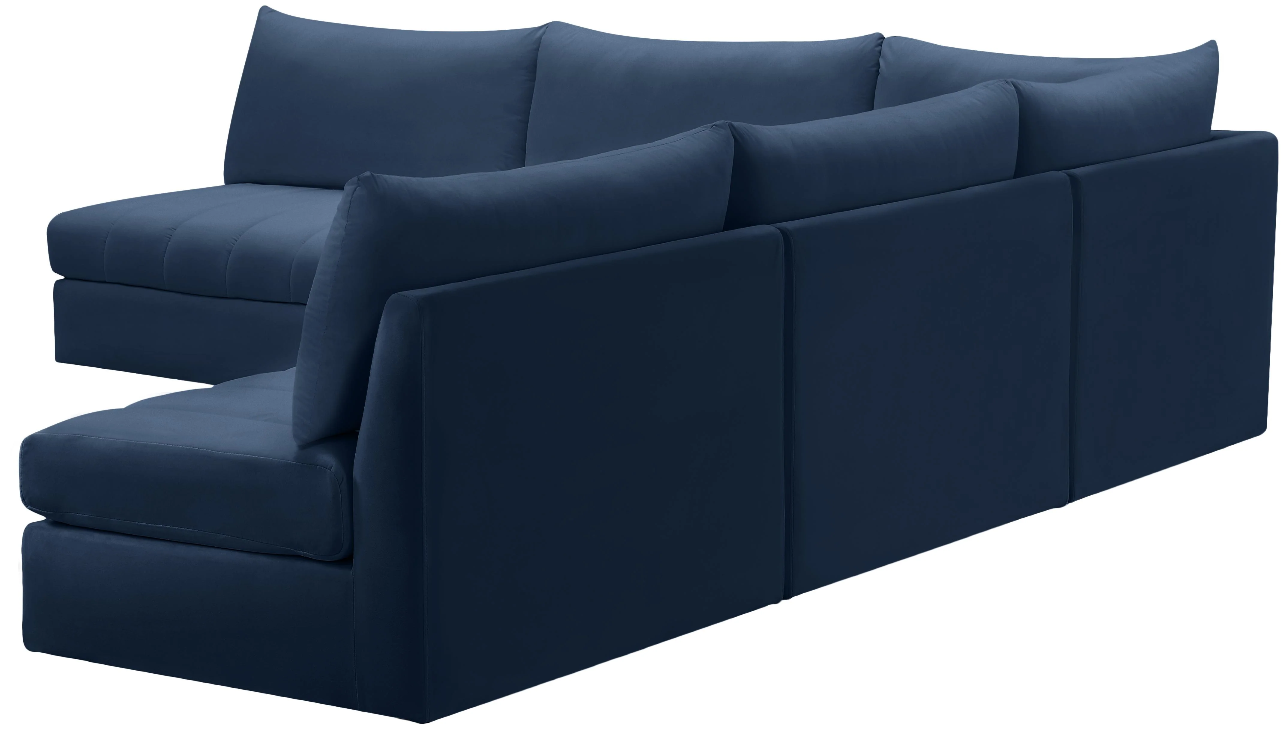 Jacob Navy Velvet Modular Sectional - Image 19